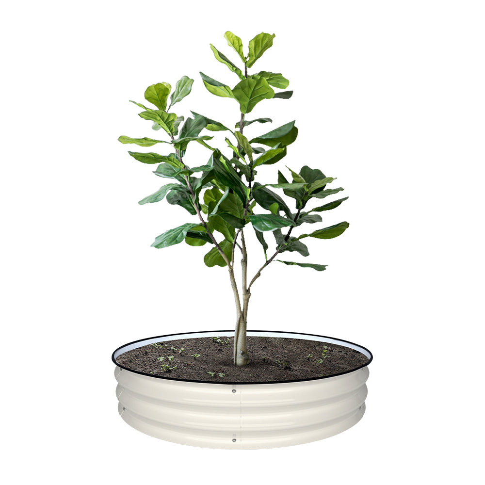 8'' Tall 42'' Round Metal Raised Garden Beds