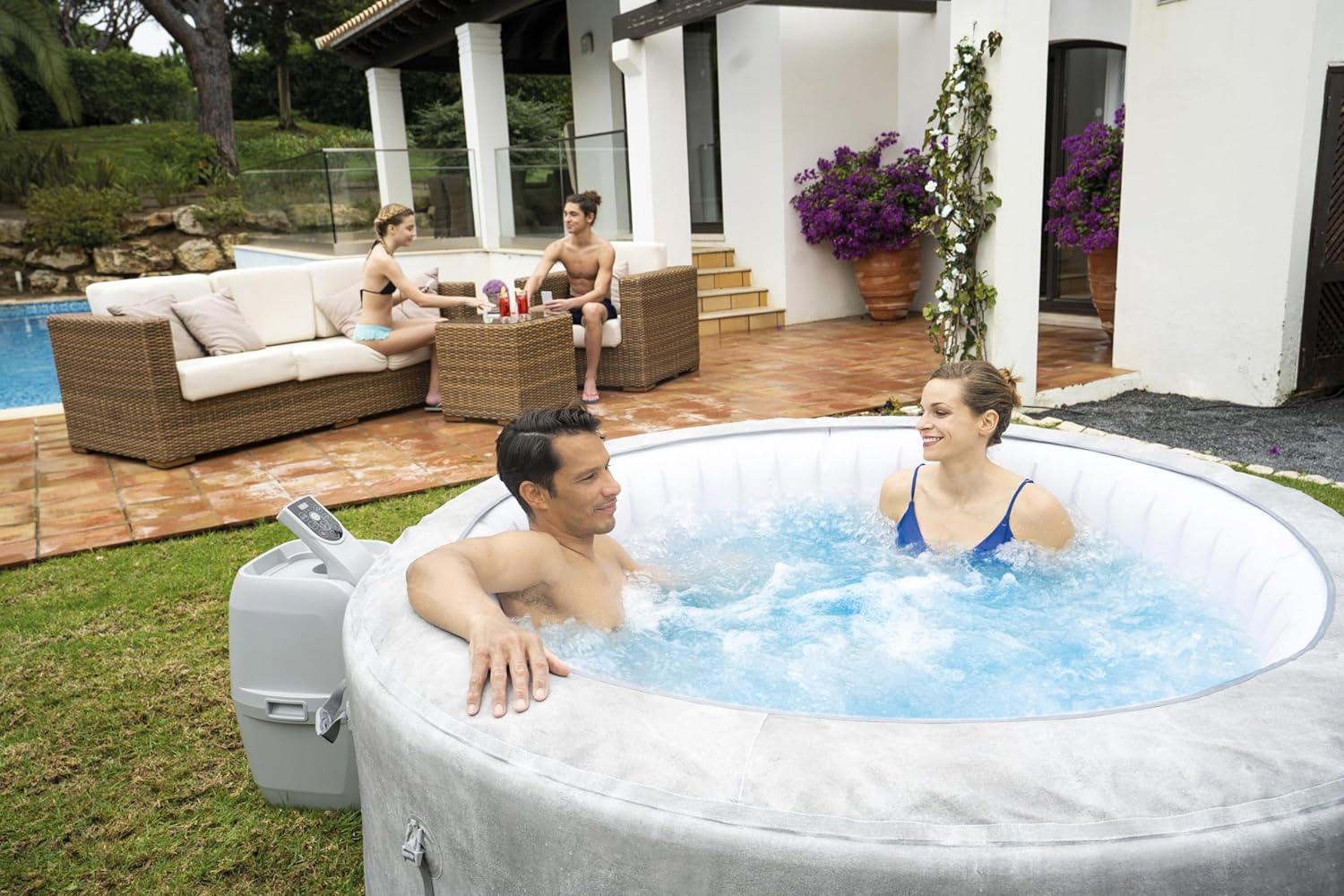 Spa gonflable rond BESTWAY Lay-Z-Spa® Miami Airjet™ 2 - 4 personnes