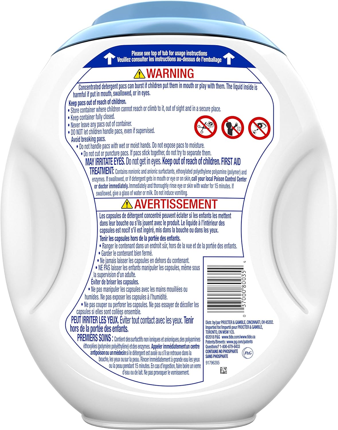 Tide PODS Free & Gentle Laundry Detergent Soap Pods, 81 count