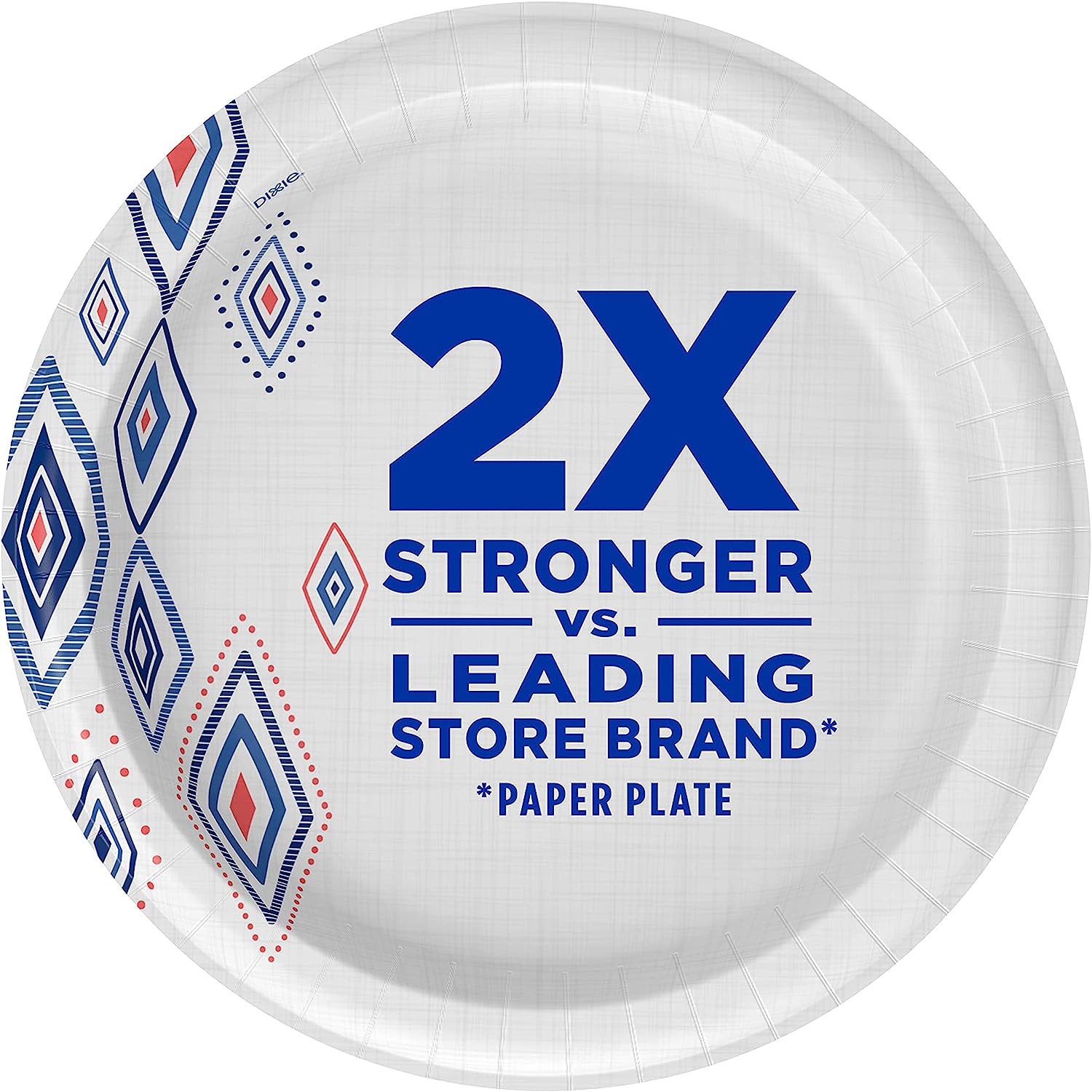 Dixie 10 Inch Paper Plates, Dinner Size Printed Disposable Plate, 204 Count (3 Packs of 68 Plates)