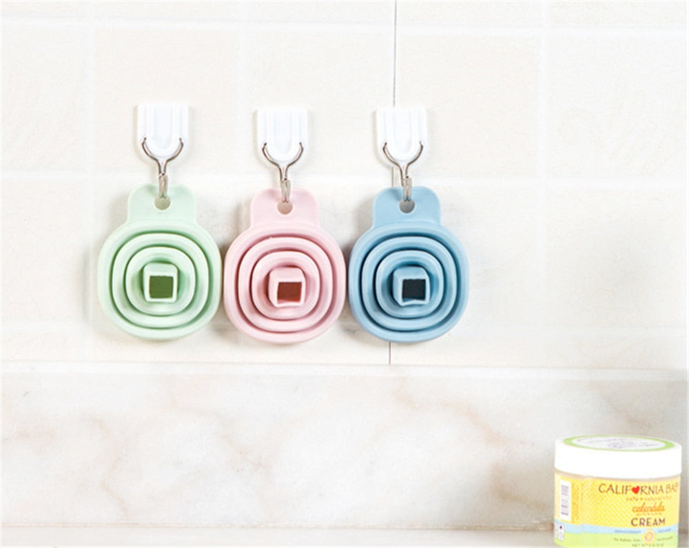 Kitchen Silicone Collapsible Funnels Folding Funnel Set Foldable Funnel for Filling Bottles, Liquid, Powder Transfer