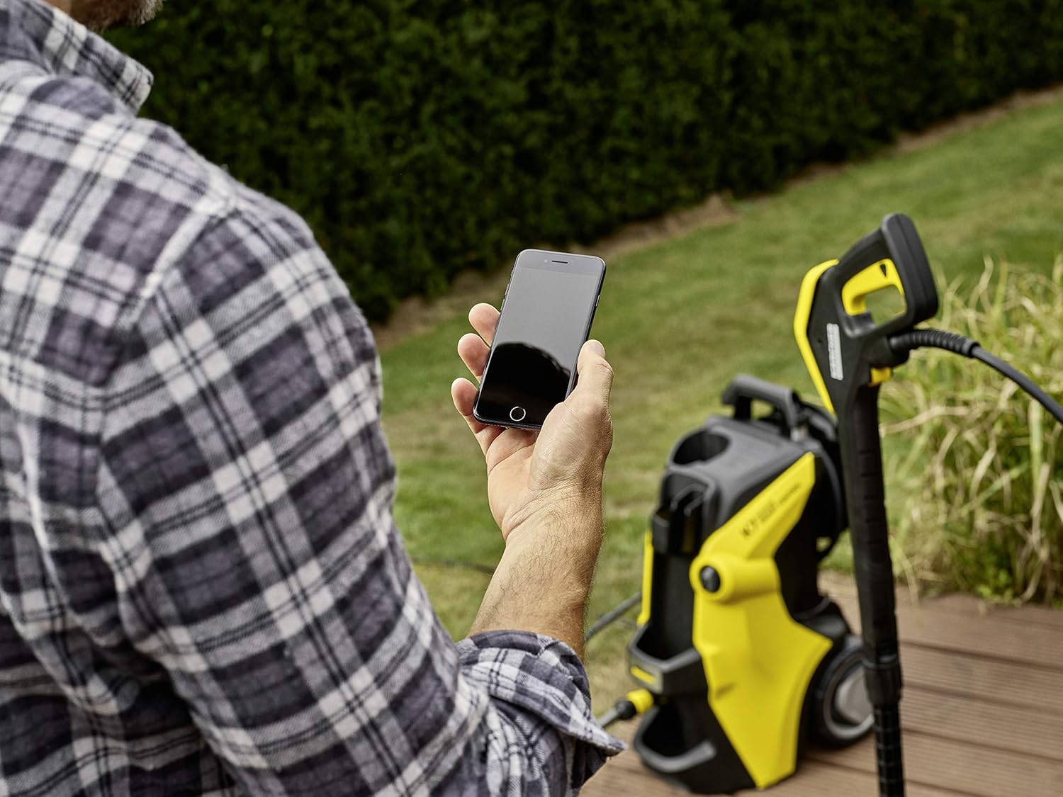 Nettoyeur haute pression Karcher K 7 Premium Smart Control Flex Home - 180 bars - 600 L/h - connecté - tambour enrouleur - brosse terrasse