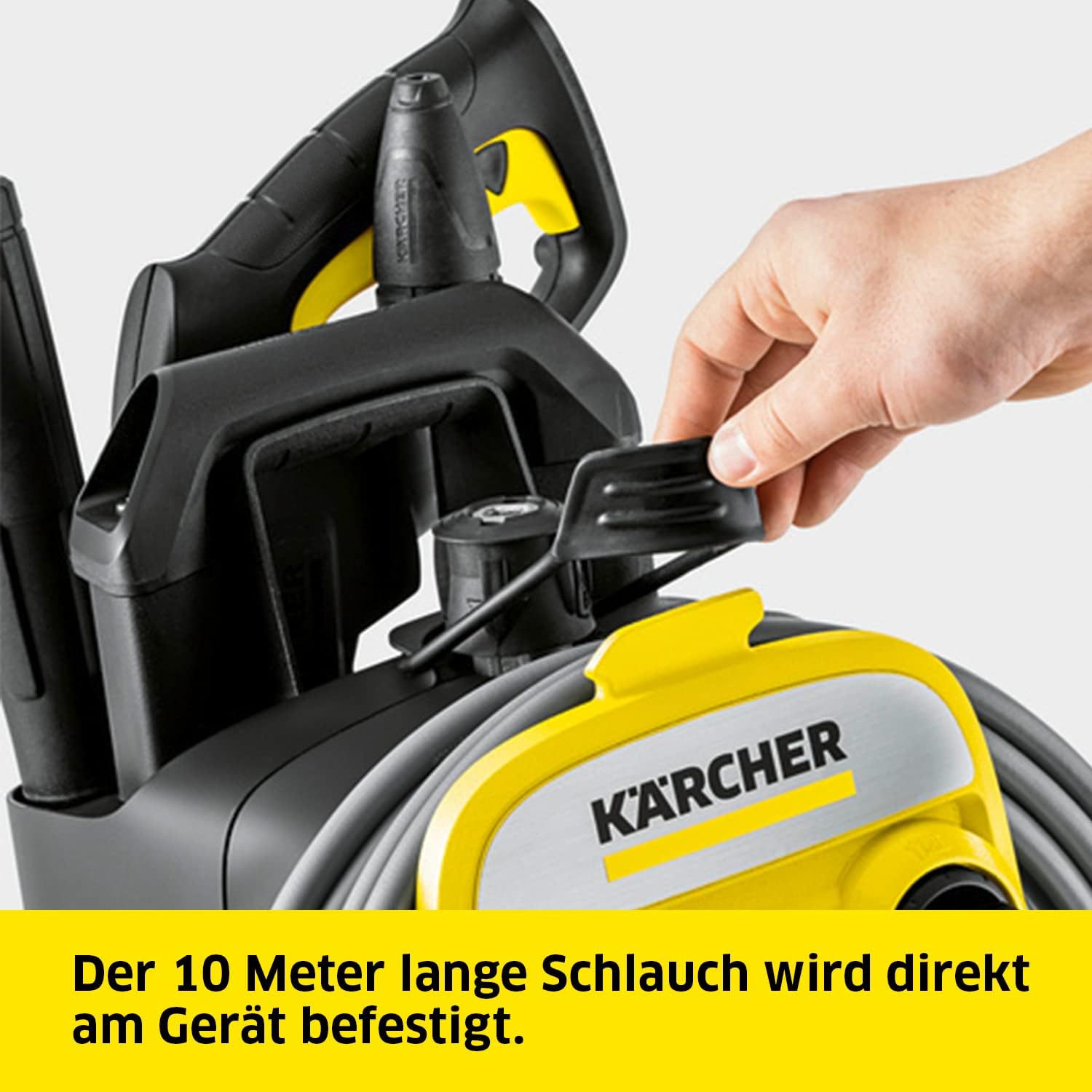Nettoyeur haute pression Karcher K 7 Premium Smart Control Flex Home - 180 bars - 600 L/h - connecté - tambour enrouleur - brosse terrasse