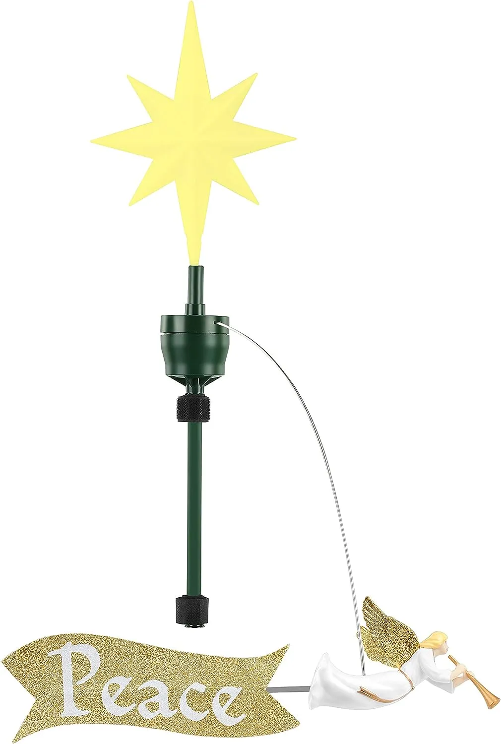 Mr. Christmas Animated Tree Topper-Carousel Christmas Decoration, Multi