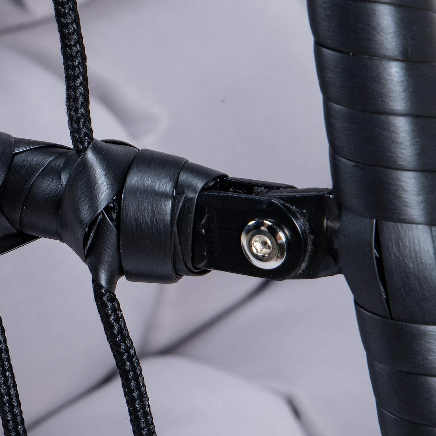 Hanging Egg Chair with Stand, 2 Person Heavy Duty Hanging Wicker Rattan Swing Chair Basket Hammock Nest Chair Seat for Indoor Outdoor Patio Lounger Swinging Loveseat (Beige)