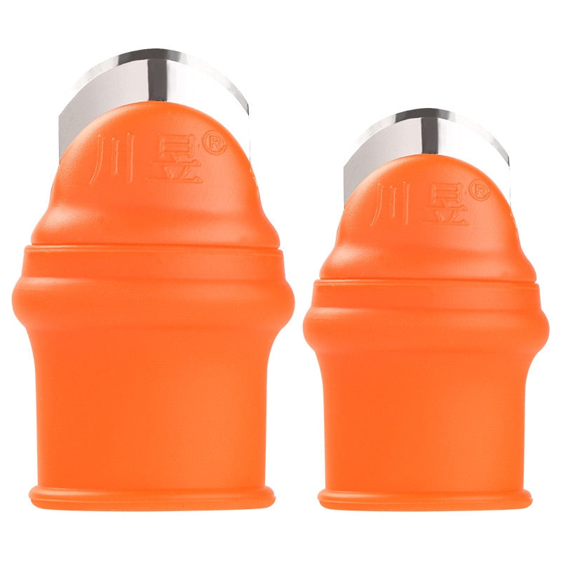 1 Set Silicone Finger Protector with Blade for Fruits Vegetable Thumb Knife Finger Guard Kitchen Gadgets Kitchen Accessories