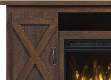 Killian Electric Fireplace Media Console in Espresso