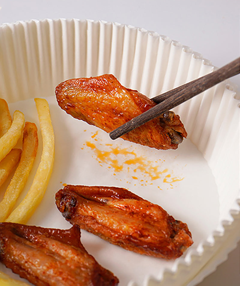Air Fryer Disposable Paper Liner, Non-stick Disposable Air Fryer Liners, Baking Paper for Air Fryer Oil-proof, Water-proof, Parchment for Baking Roasting Microwave