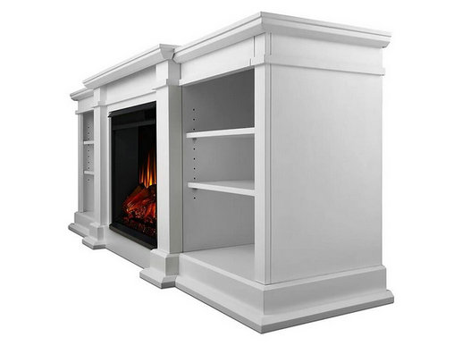 Fresno Electric Fireplace Entertainment Center in White - G1200E-W