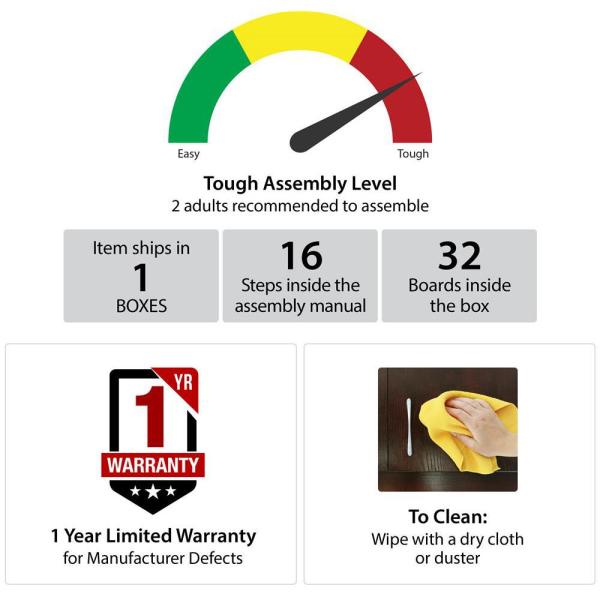 Domingo 47.6 In. Electric Fireplace TV Stand in Dove Gray