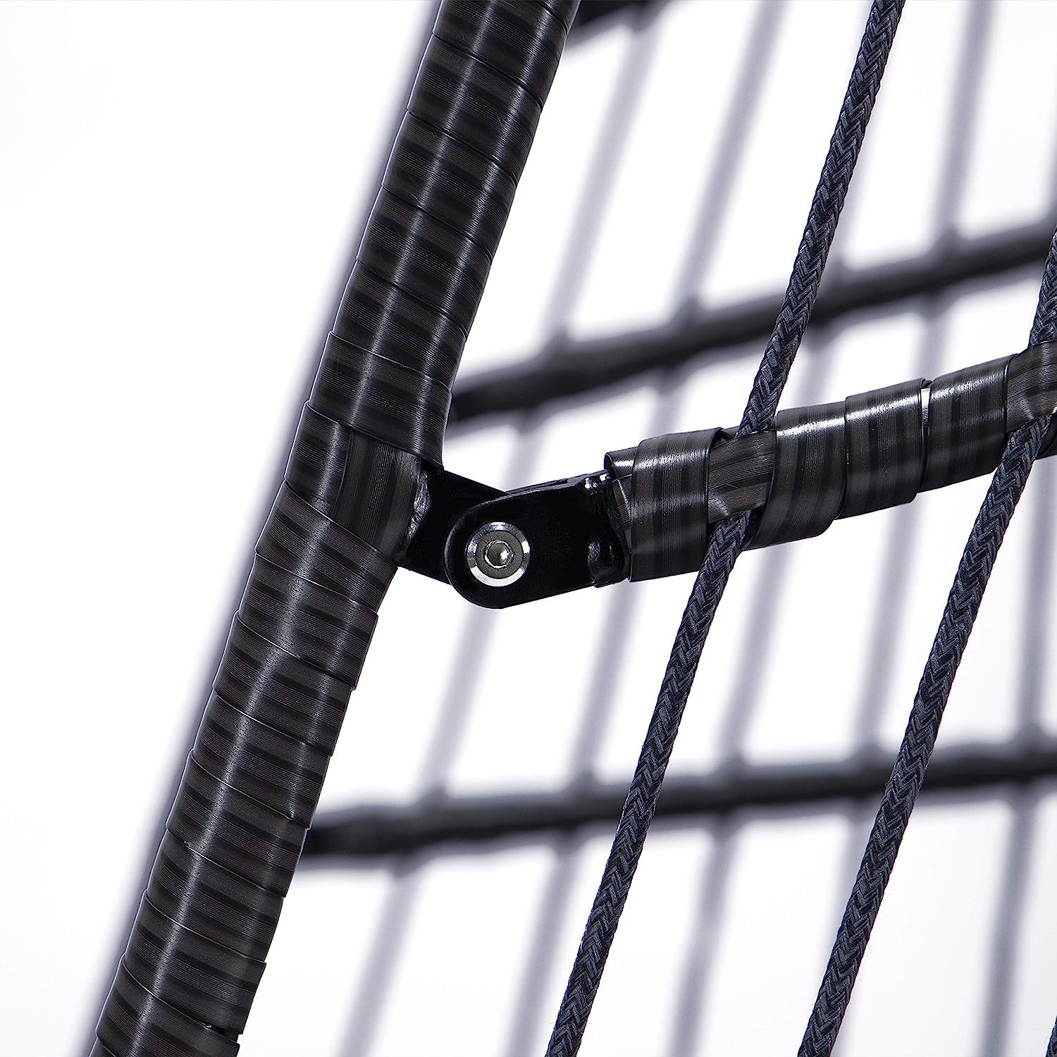 Hanging Chair with Stand Hanging Basket Chair Indoor Outdoor Brown Rattan Wicker Chair Swing with Beige Cushion Swing Chair Hanging Egg Hammock for Patio Yard Living Room Bed Room (Brown)