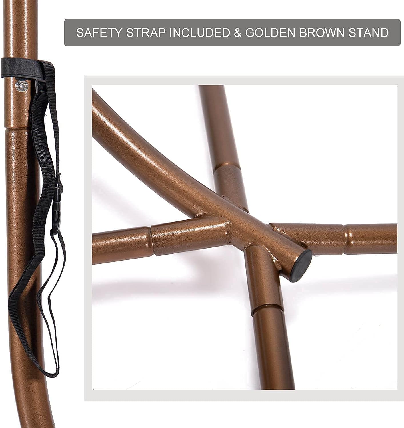 Swing Egg Chair Without Stand Indoor Outdoor Wicker Rattan Patio Basket Hanging Chair with UV Resistant Cushions 265lbs Capaticy for Bedroom Balcony Patio (Without Stand)