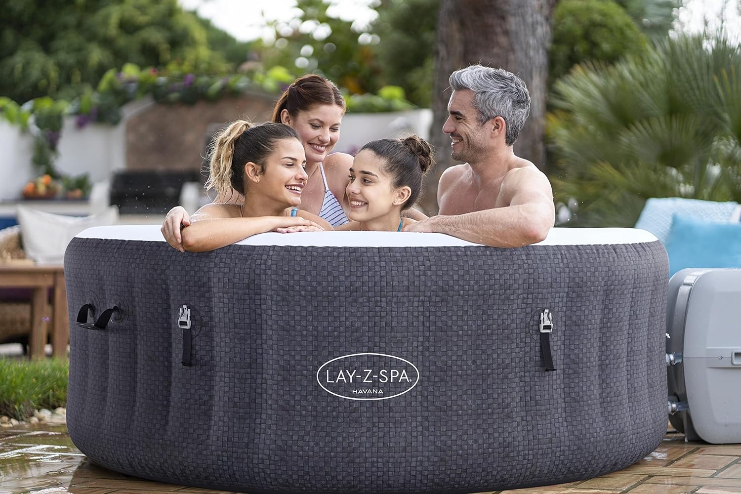 Spa gonflable rond BESTWAY Lay-Z-Spa® Miami Airjet™ 2 - 4 personnes