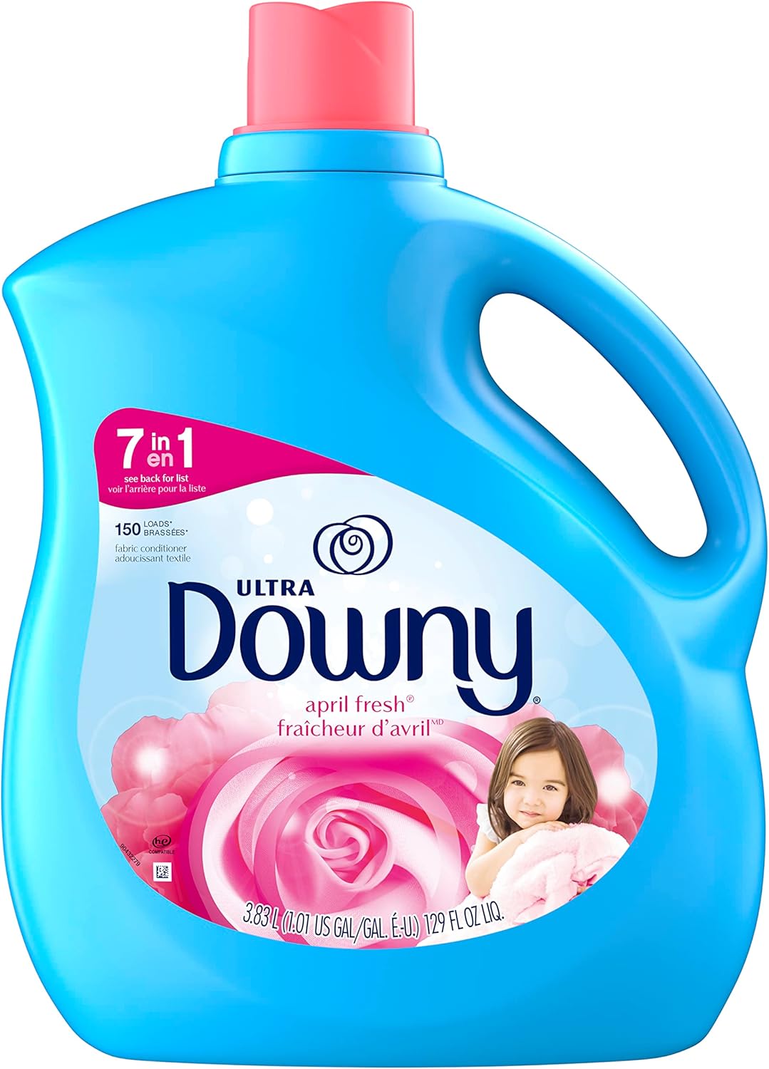 Downy Fabric Softener Liquid, Cool Cotton Scent, 140 fl oz, 190 Loads
