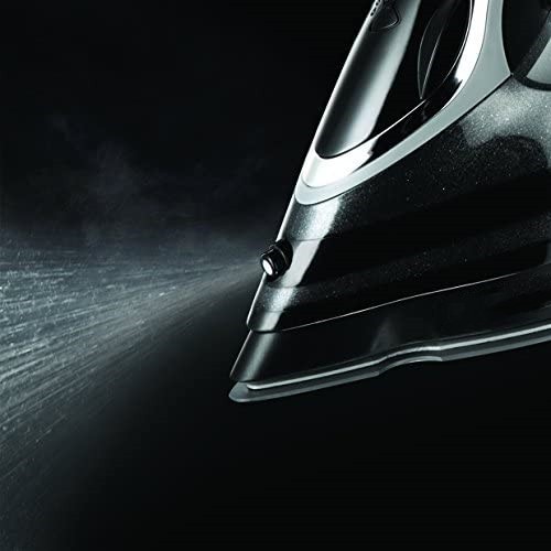 Professional Clothes Iron - 2600 W, Ceramic Soleplate, 210g Steam Boost, Self-Cleaning Function, White and Blue - 20562-56