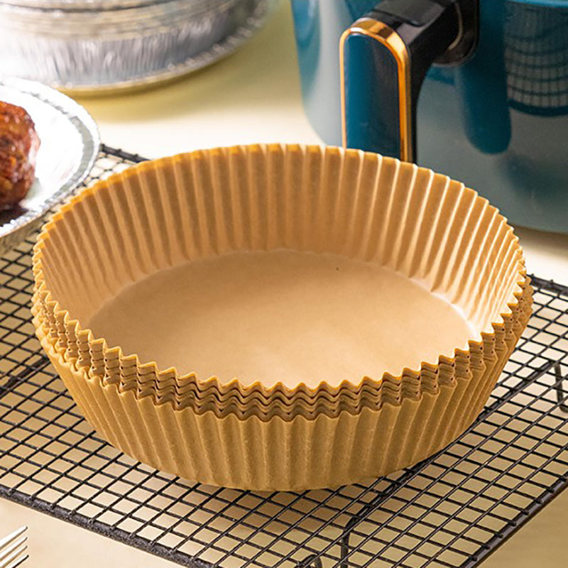Air Fryer Disposable Paper Liner, Non-stick Disposable Air Fryer Liners, Baking Paper for Air Fryer Oil-proof, Water-proof, Parchment for Baking Roasting Microwave