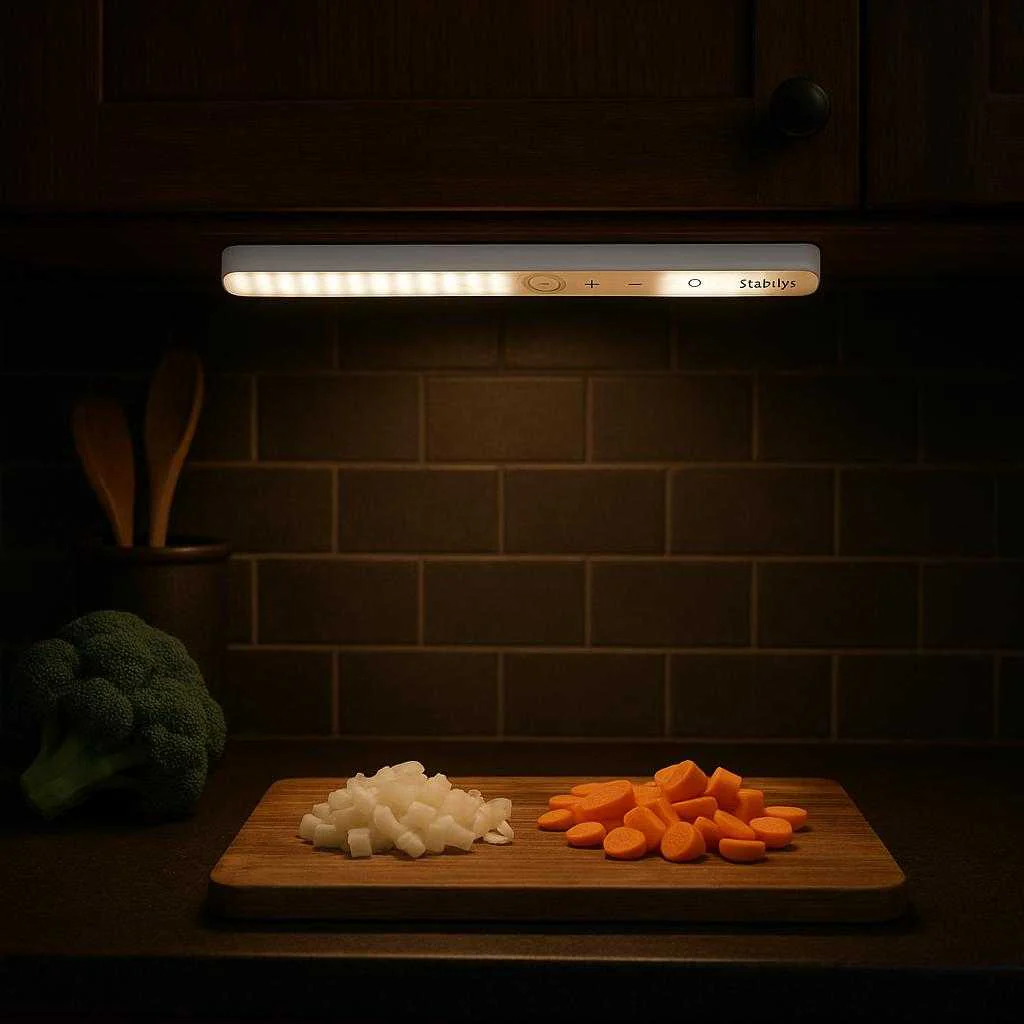 Skabslys med Sensor - Justerbar Lysstyrke i Moderne Design, Energi-Effektiv LED