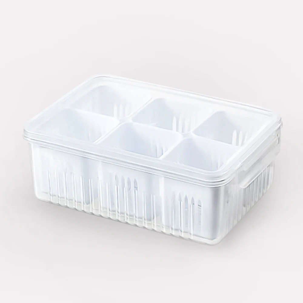 Køleskabskasse med Låg - Gennemsigtigt Design og Slidstærk Plastik til Optimal Opbevaring