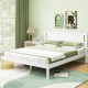Twin/Full/Queen Size Wood Bed Frame with Headboard and Wooden Slats Support