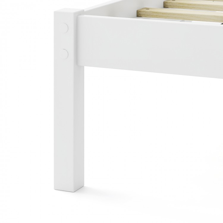 Twin/Full/Queen Size Wood Bed Frame with Headboard and Wooden Slats Support