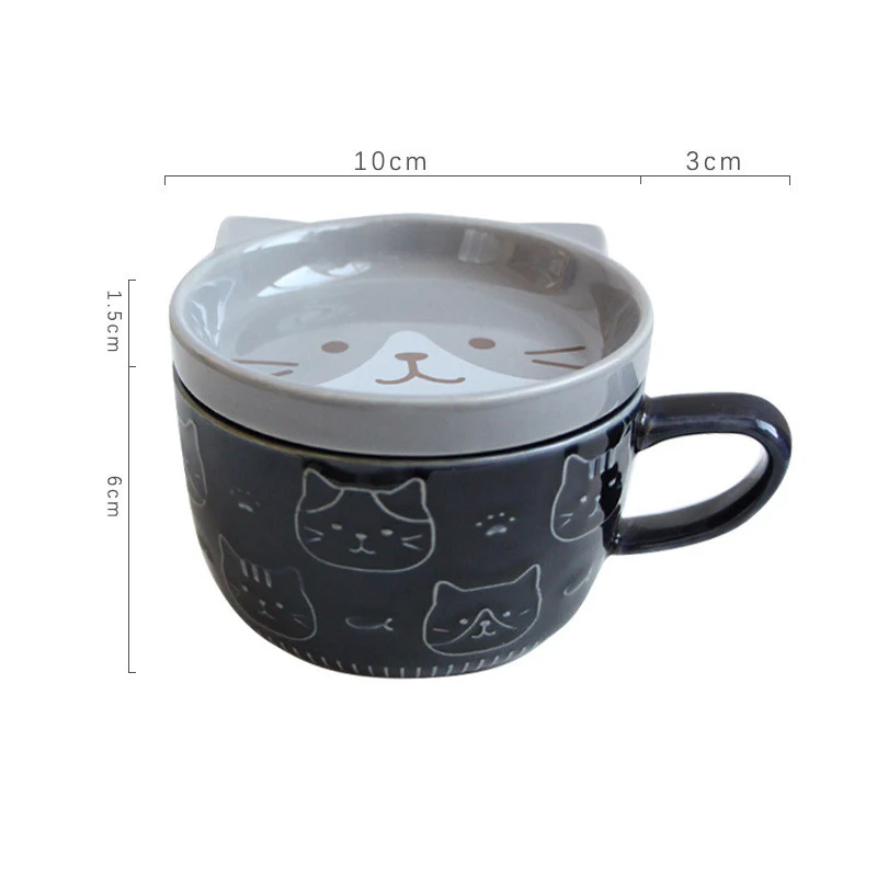 Japanese Ceramic Cat Mug