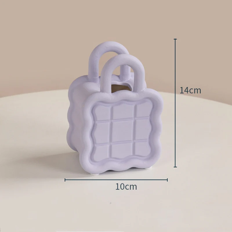 Purse Bag Flower Vase