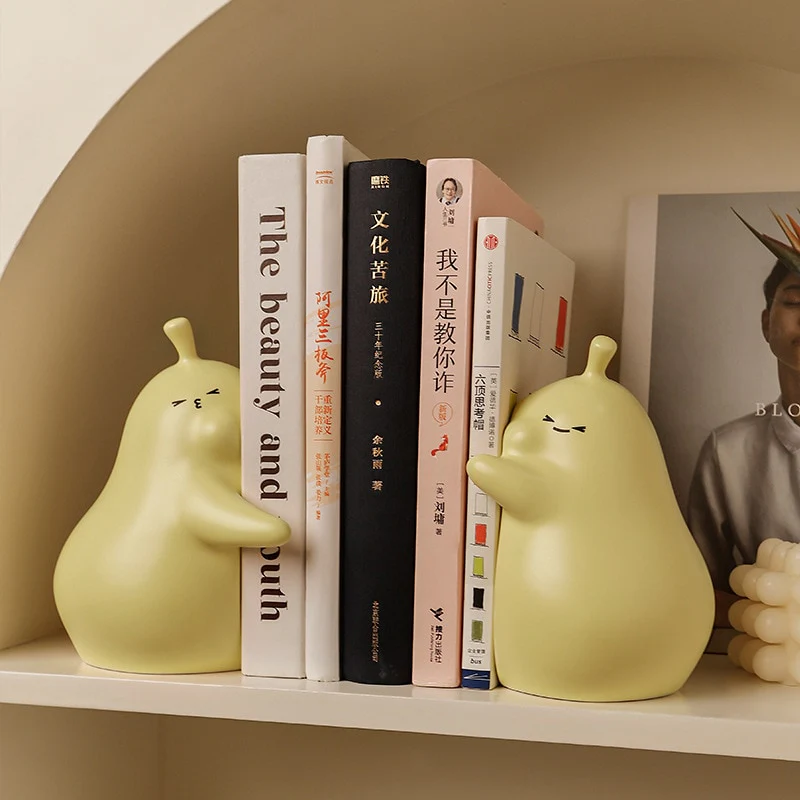 Hugging Pear Bookends, Set of 2