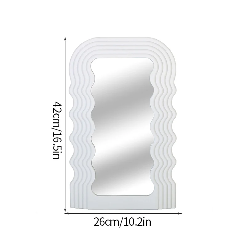 Modern Chic Wavy Framed Mirror