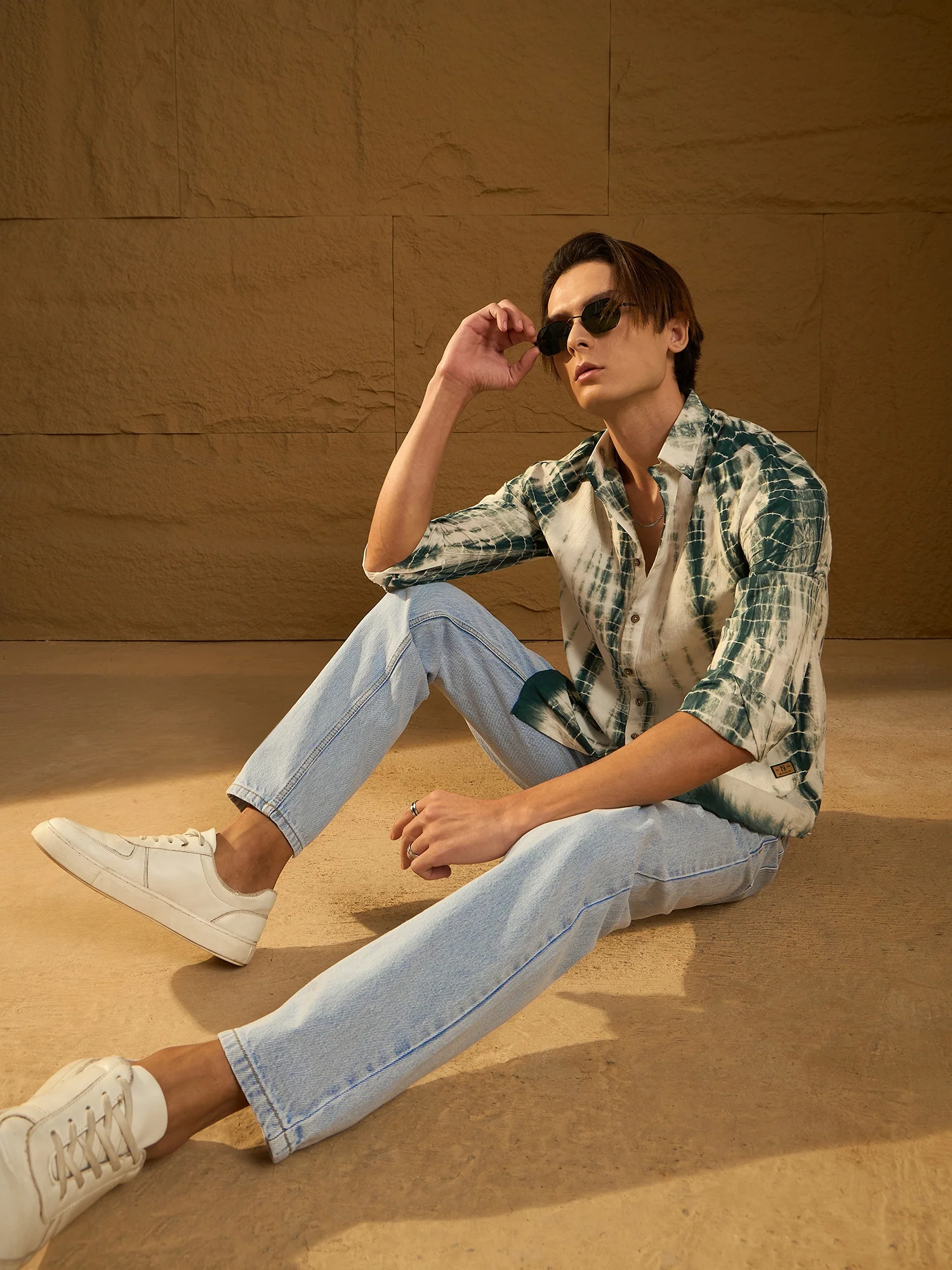 Light Blue: Korean Baggy Jeans