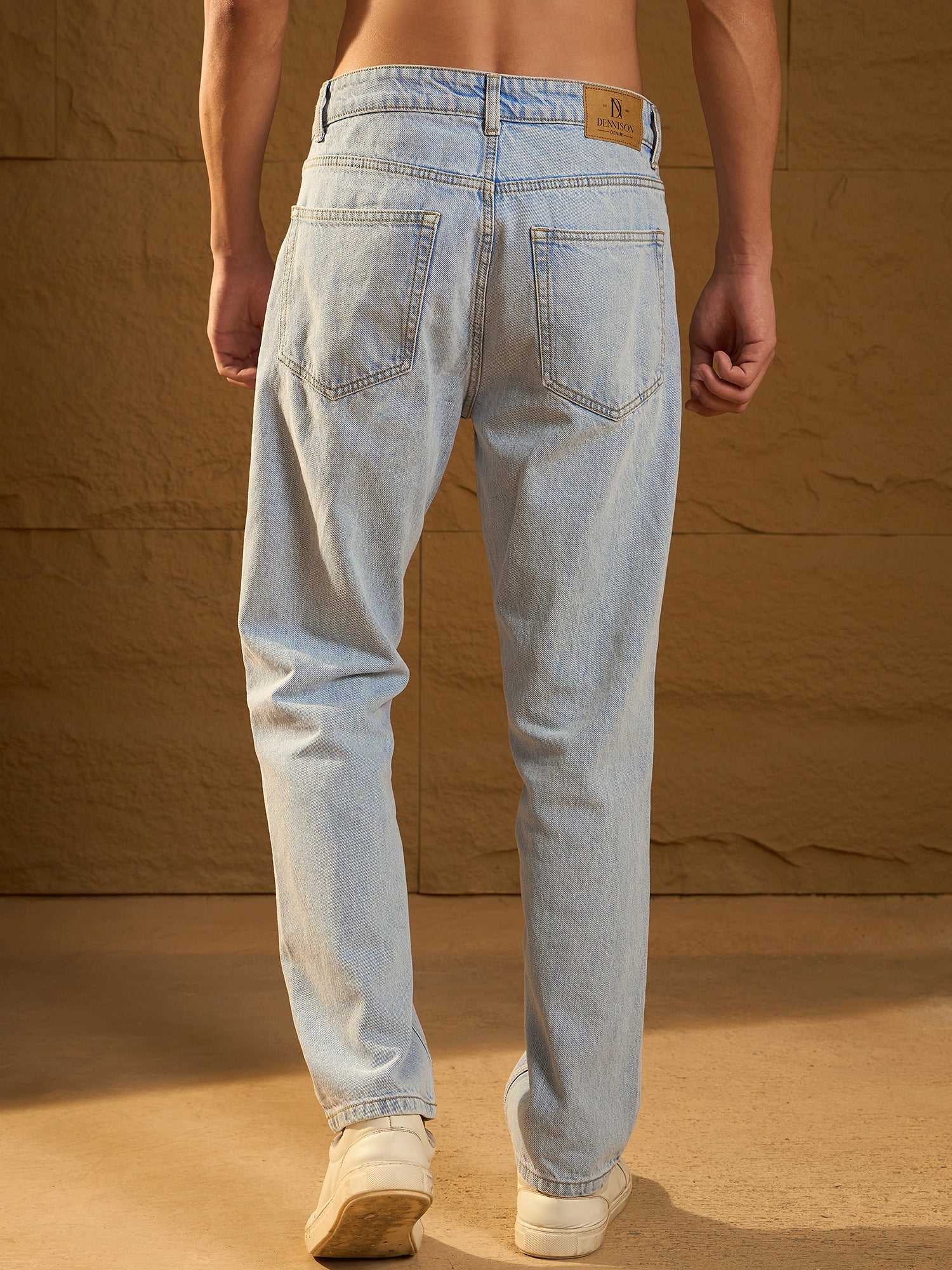 Light Blue: Korean Baggy Jeans