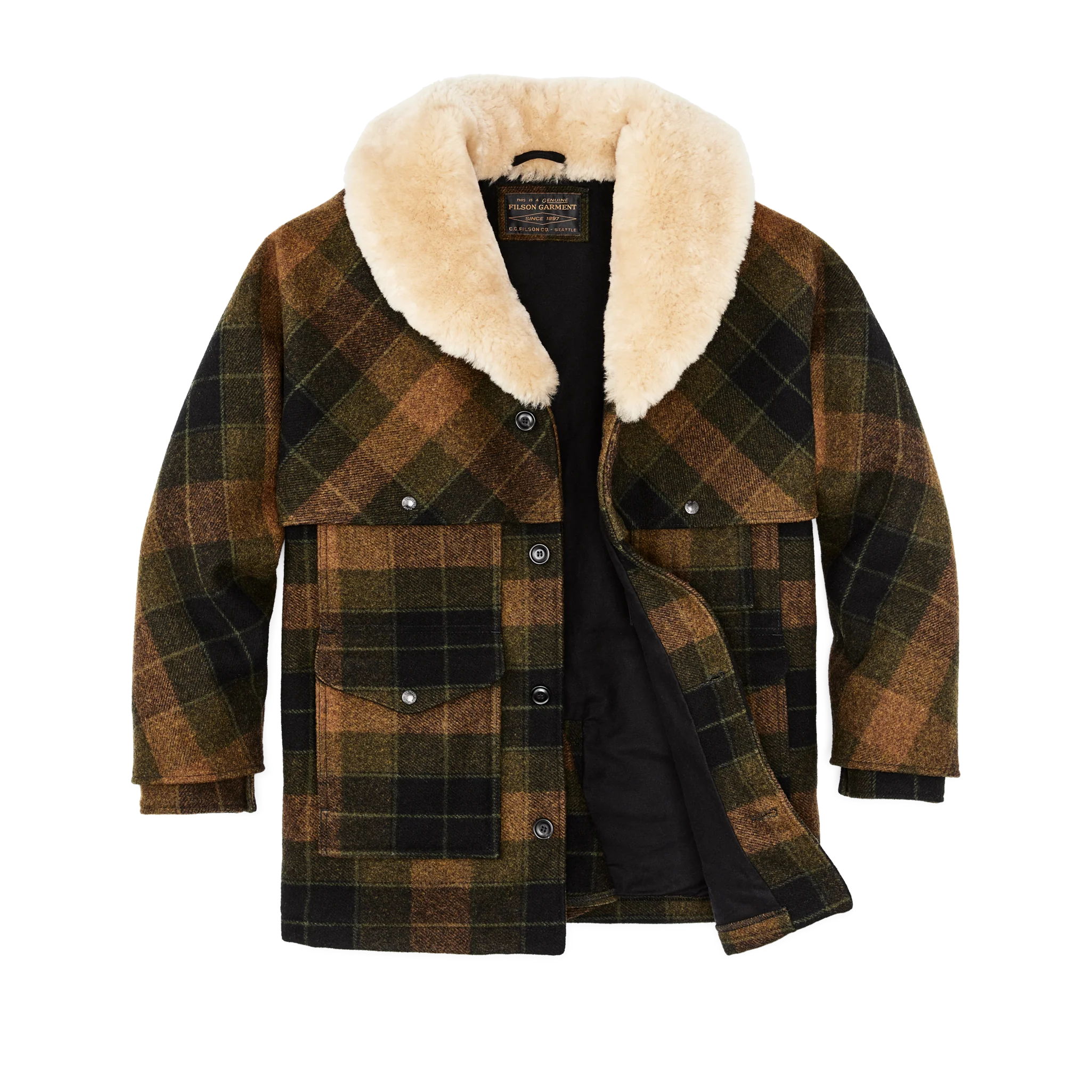Lined Mackinaw Wool Packer Coat