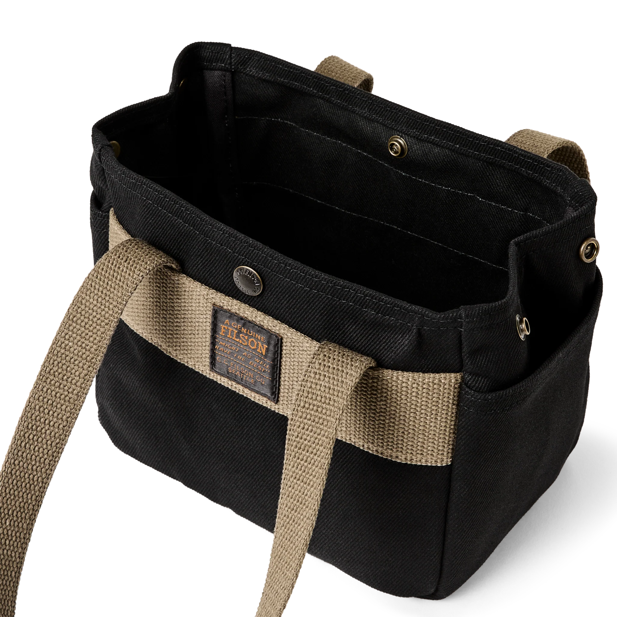 Rugged Twill Small Open Tote Bag
