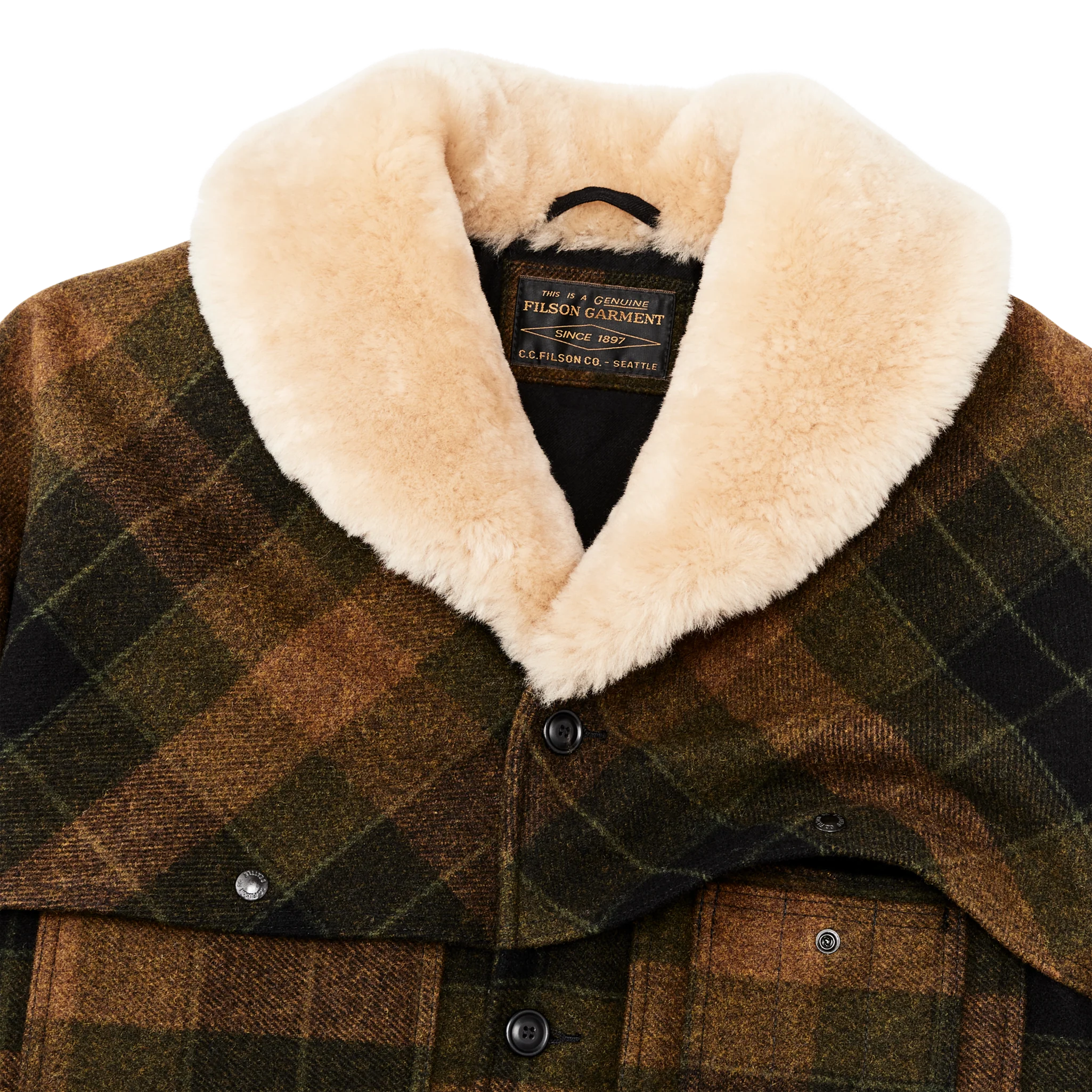 Lined Mackinaw Wool Packer Coat