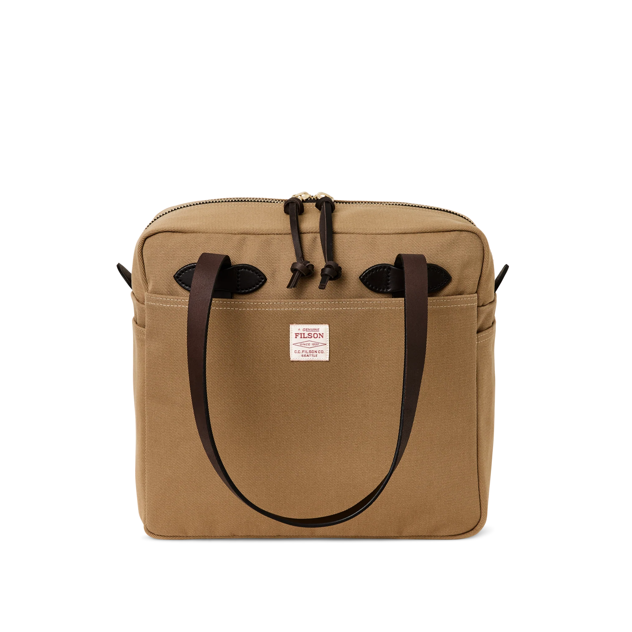 Rugged Twill Zipper Tote Bag