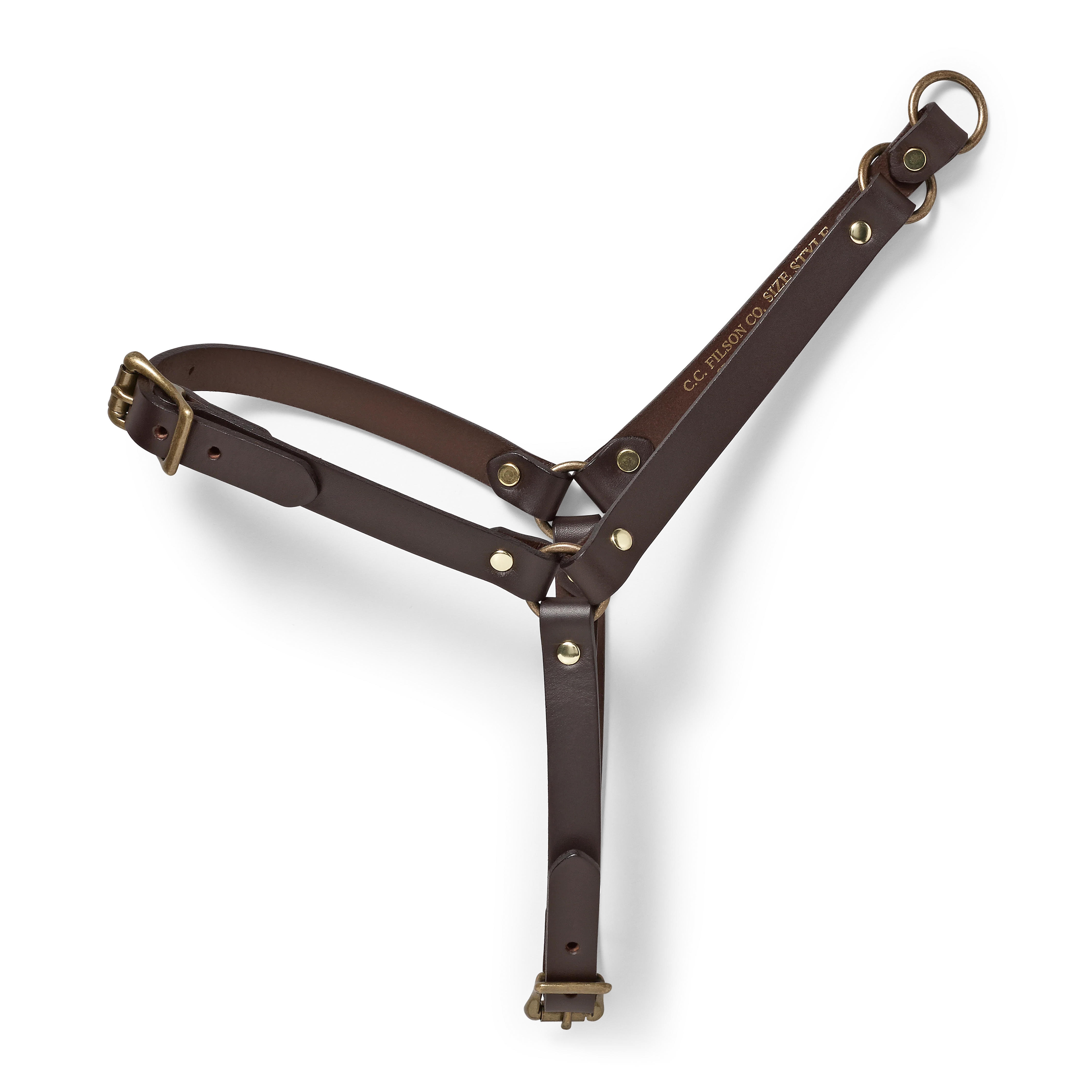 Bridle Leather Dog Harness