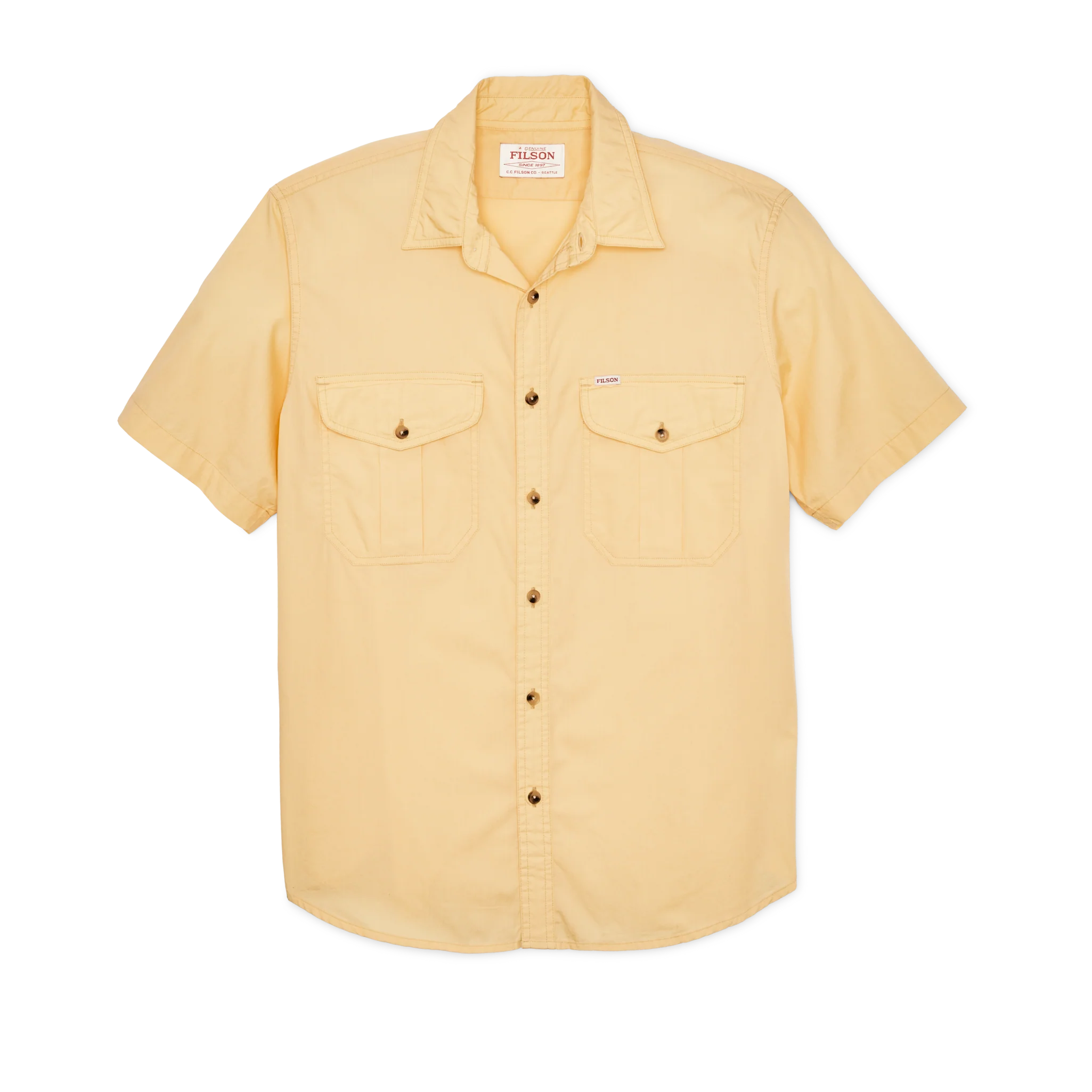 Filson's Washed Short Sleeve Feather Cloth Shirt
