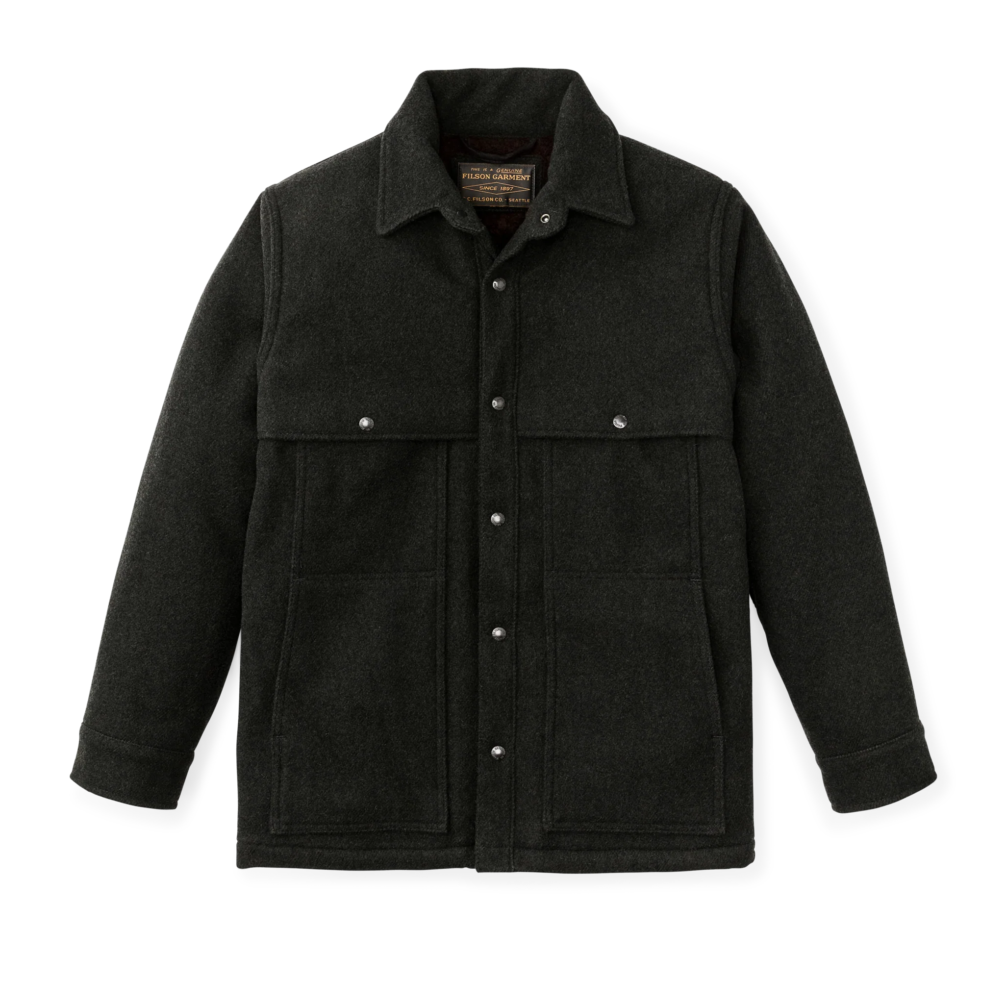 Lined Mackinaw Wool Cape Coat