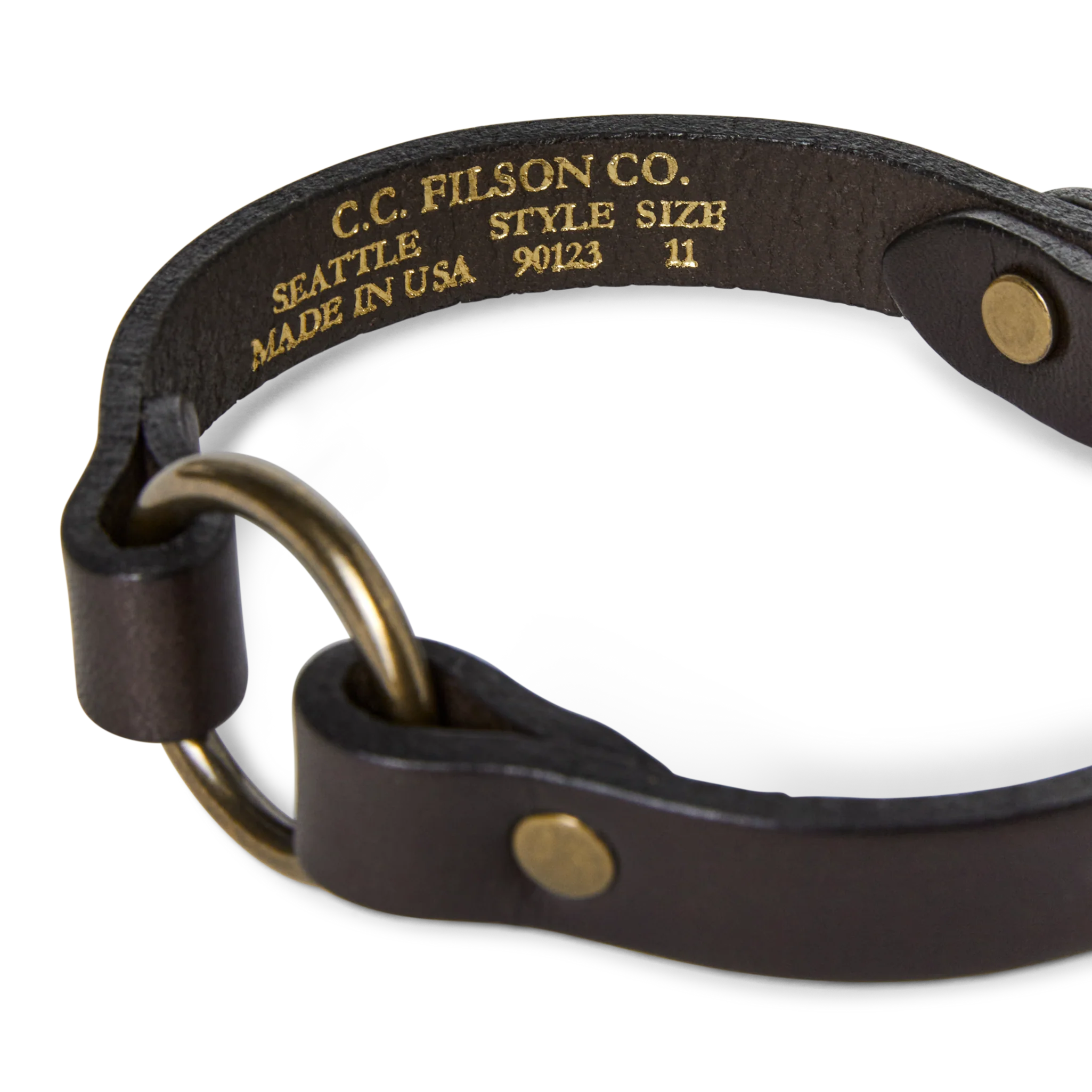 Bridle Leather Puppy Collar