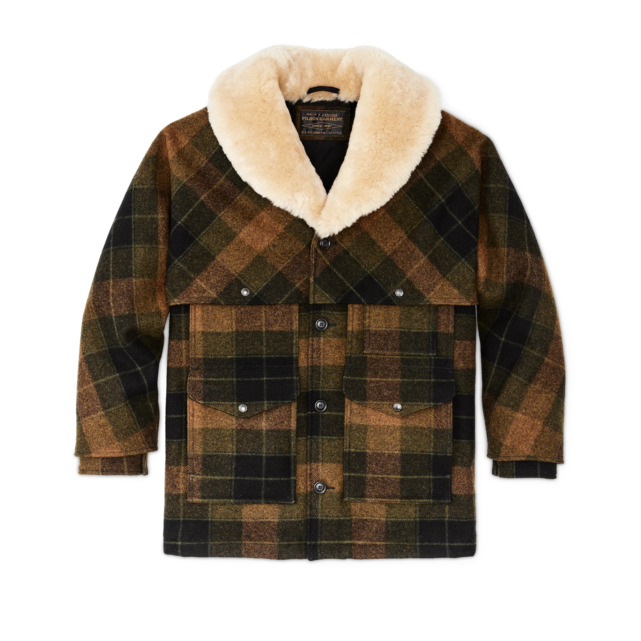Lined Mackinaw Wool Packer Coat