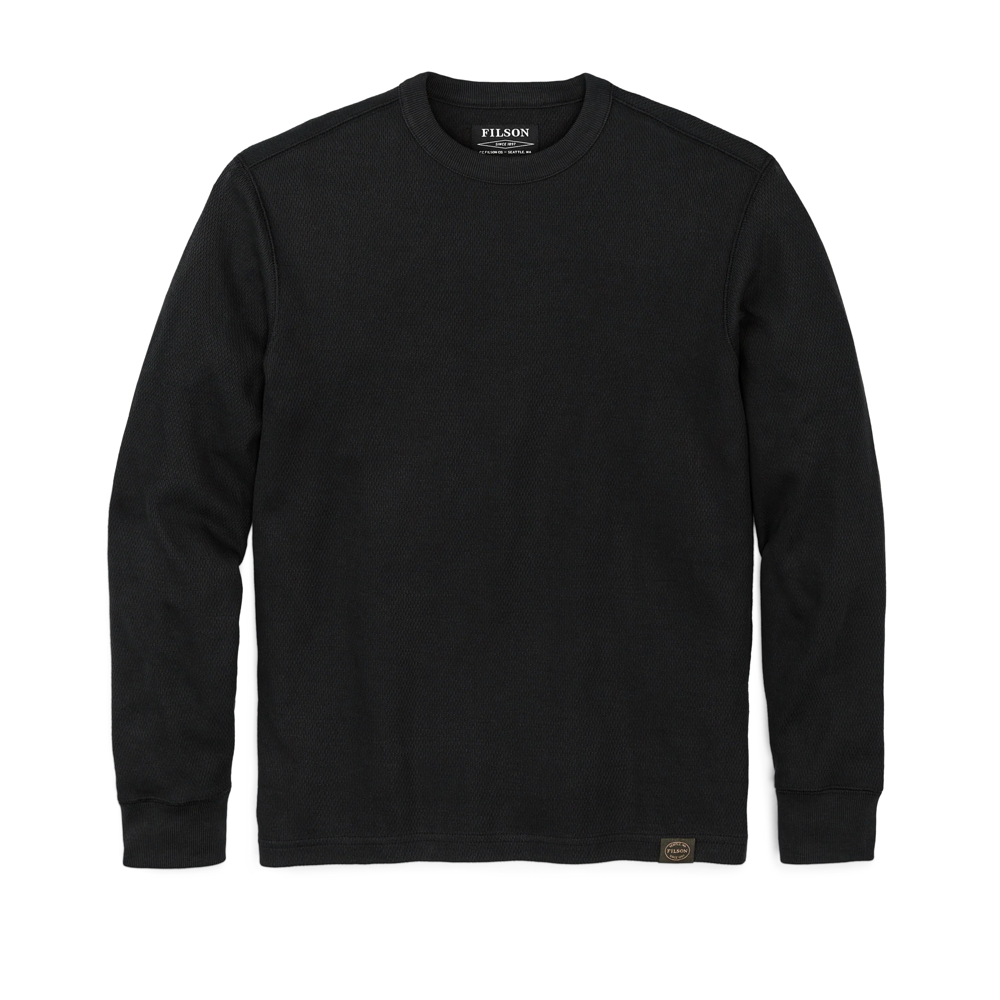 Waffle Knit Thermal Crewneck