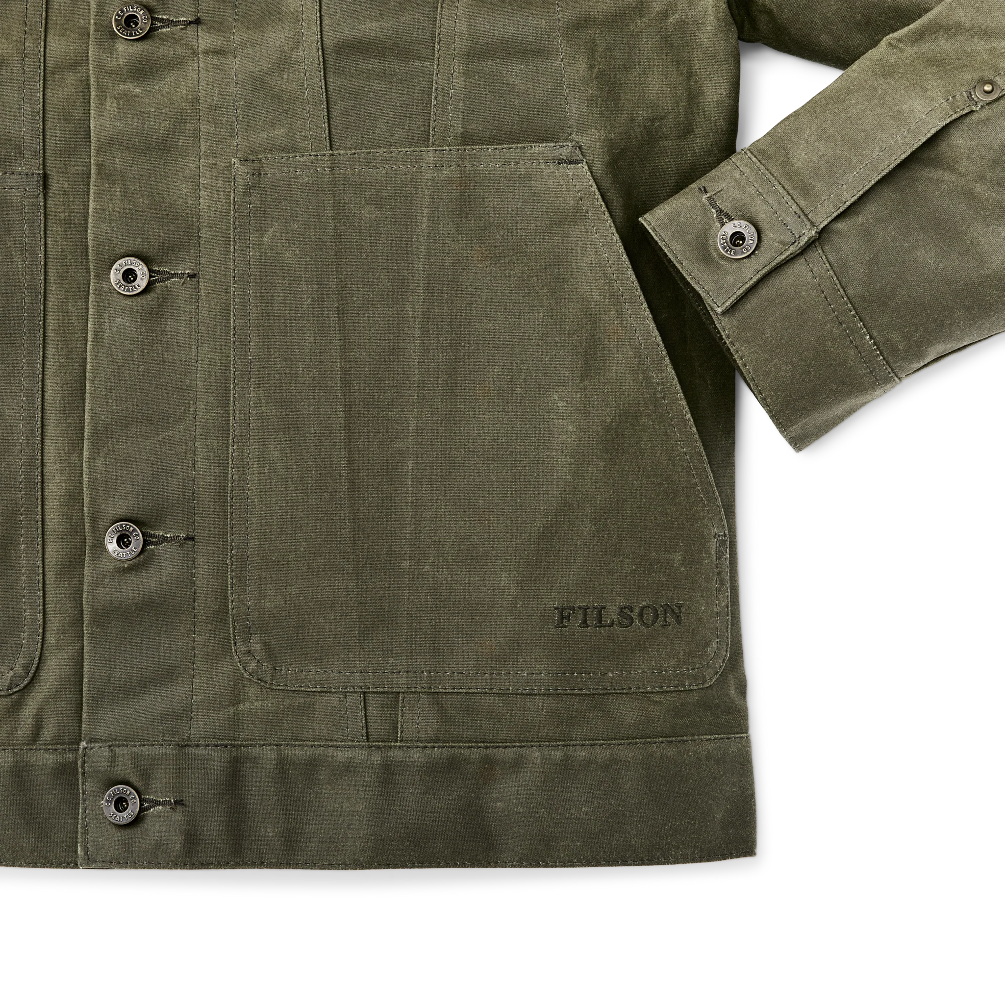 Tin Cloth Short Lined Cruiser Jacket