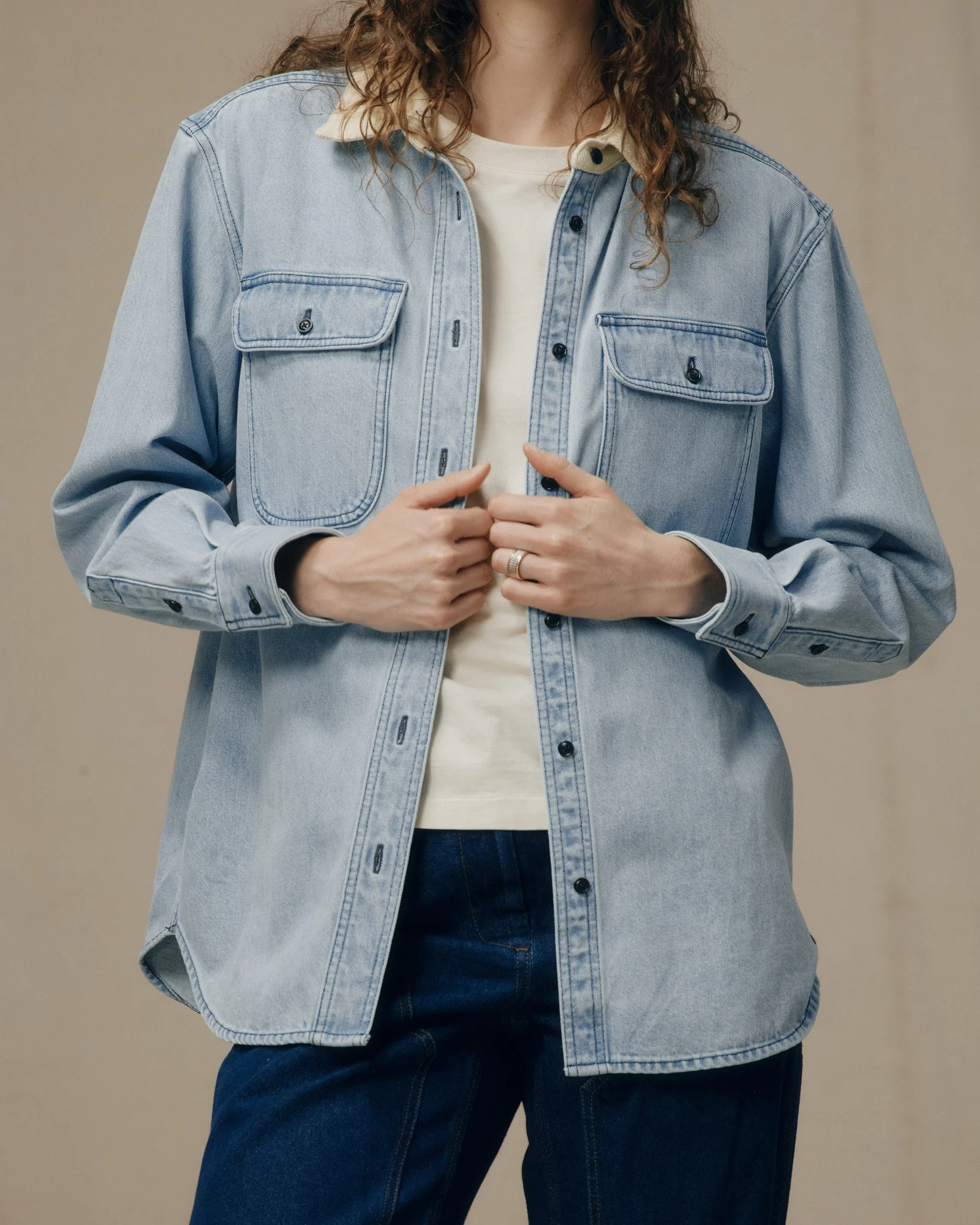 Women's Denim Work Shirt