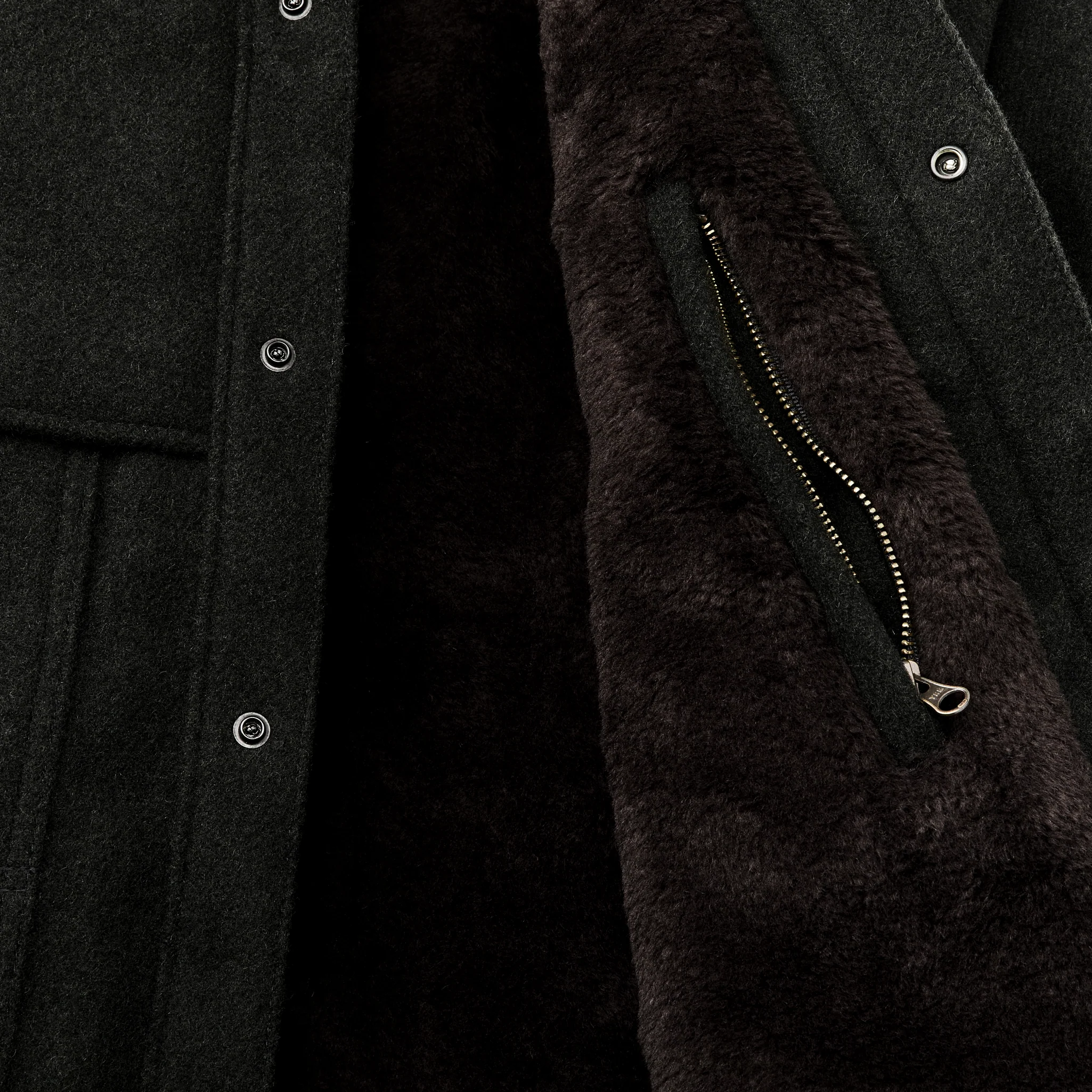 Lined Mackinaw Wool Cape Coat