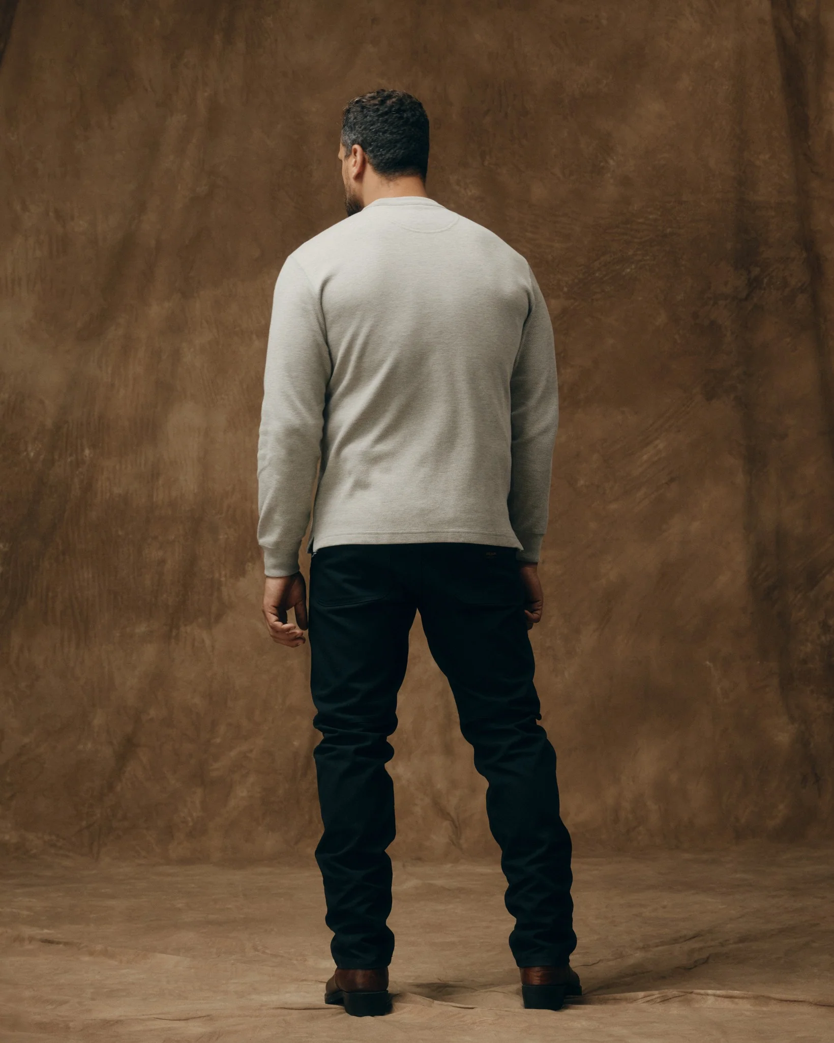 Waffle Knit Thermal Crewneck