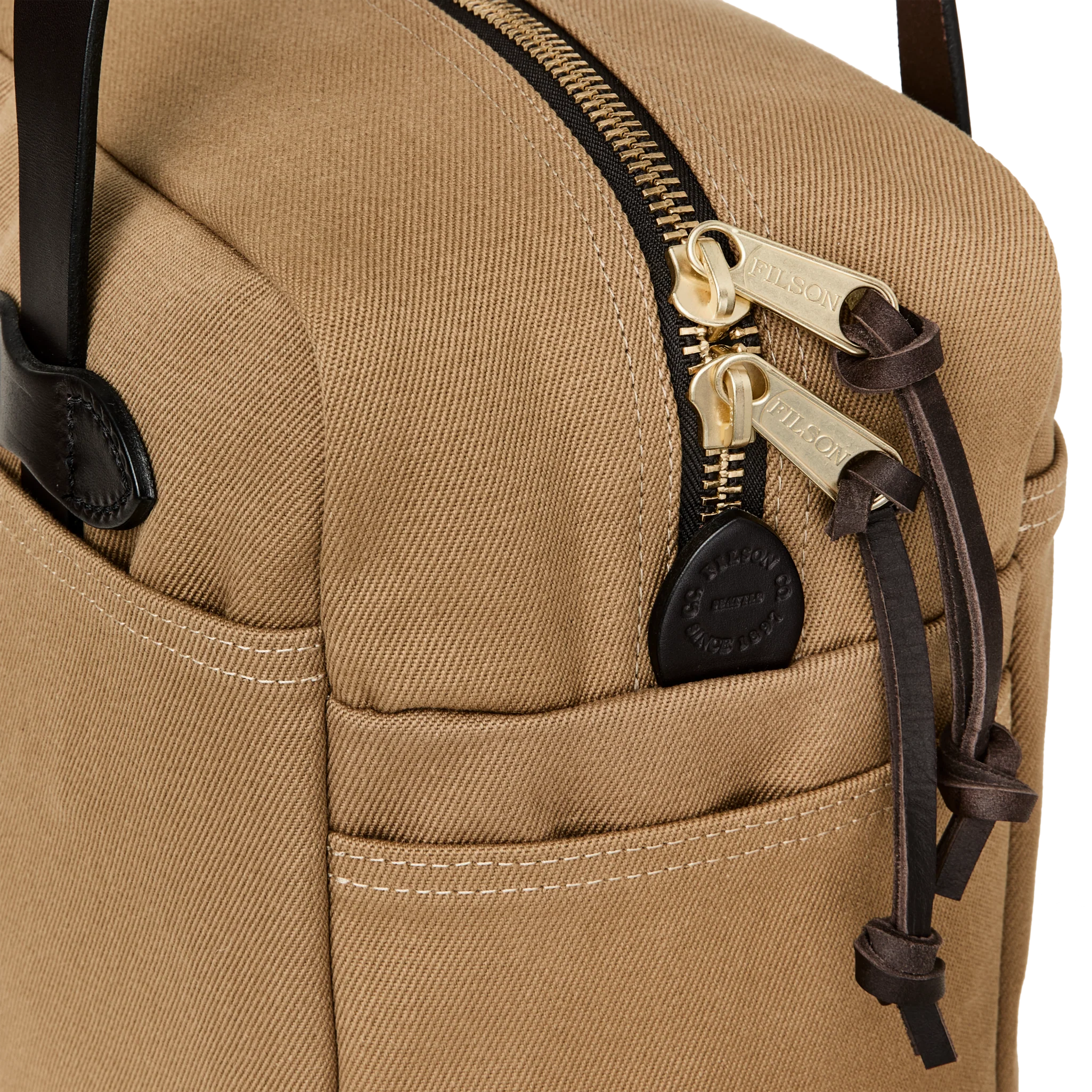 Rugged Twill Zipper Tote Bag