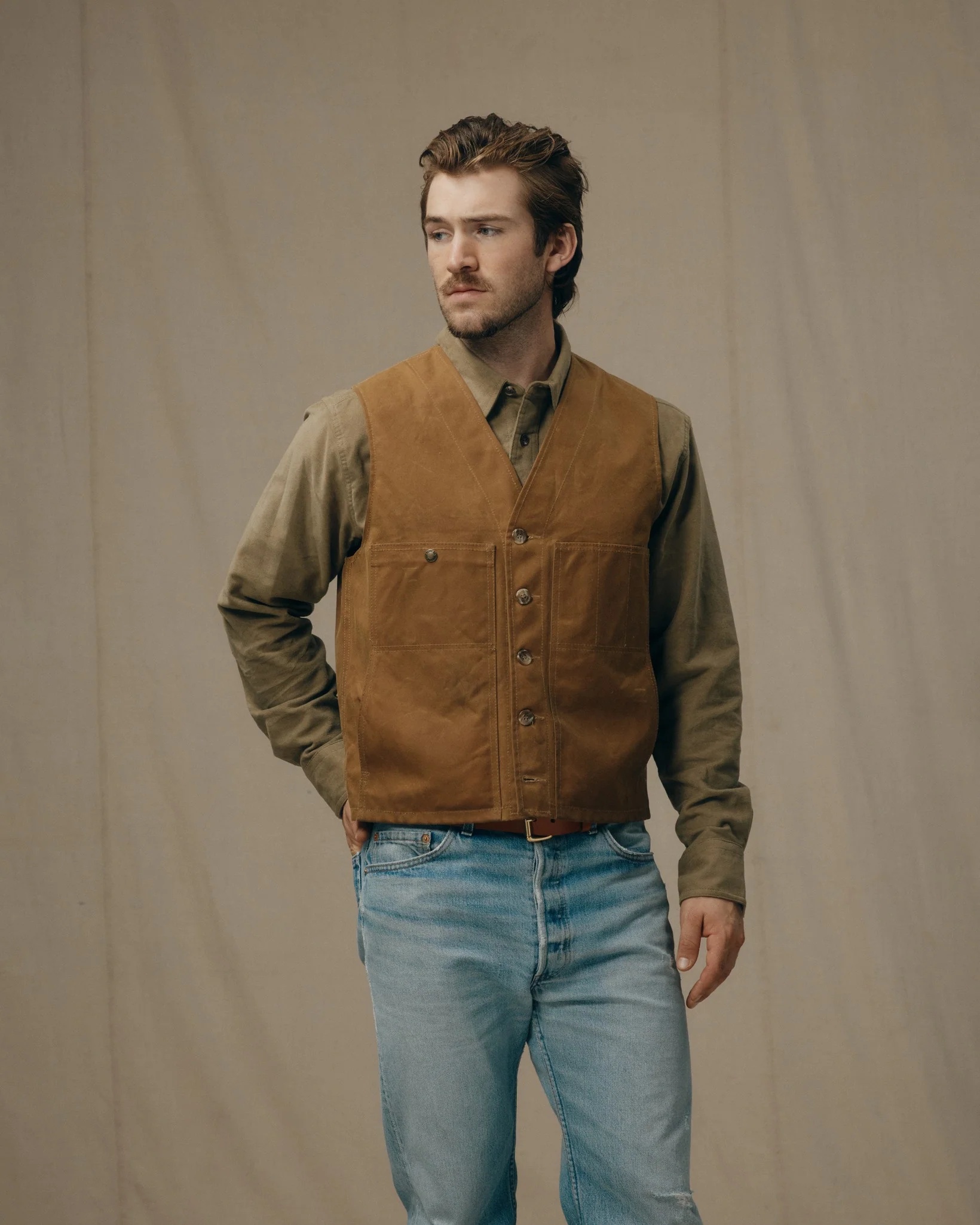 Oil Tin Cloth Vest