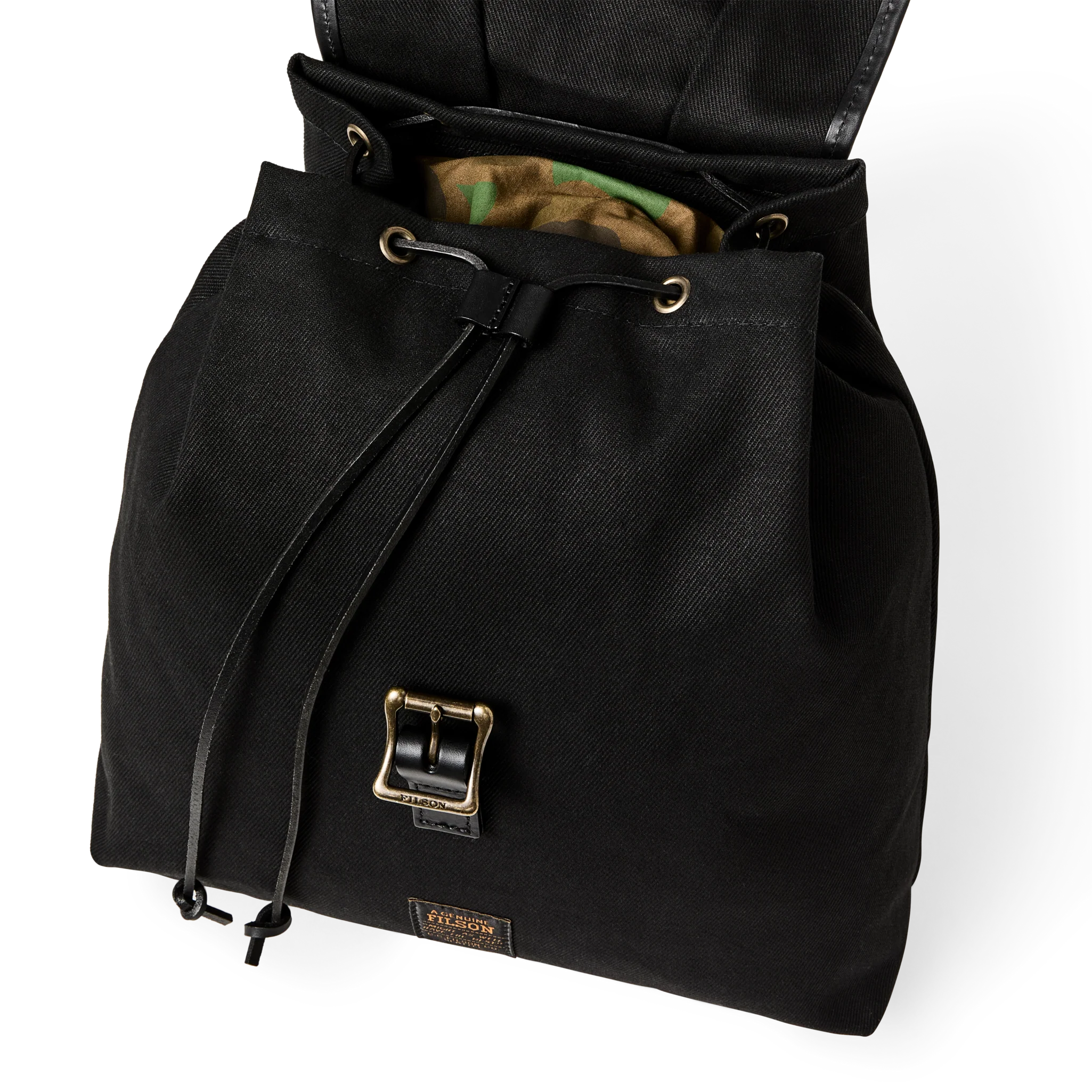 Rugged Twill Drawstring Backpack