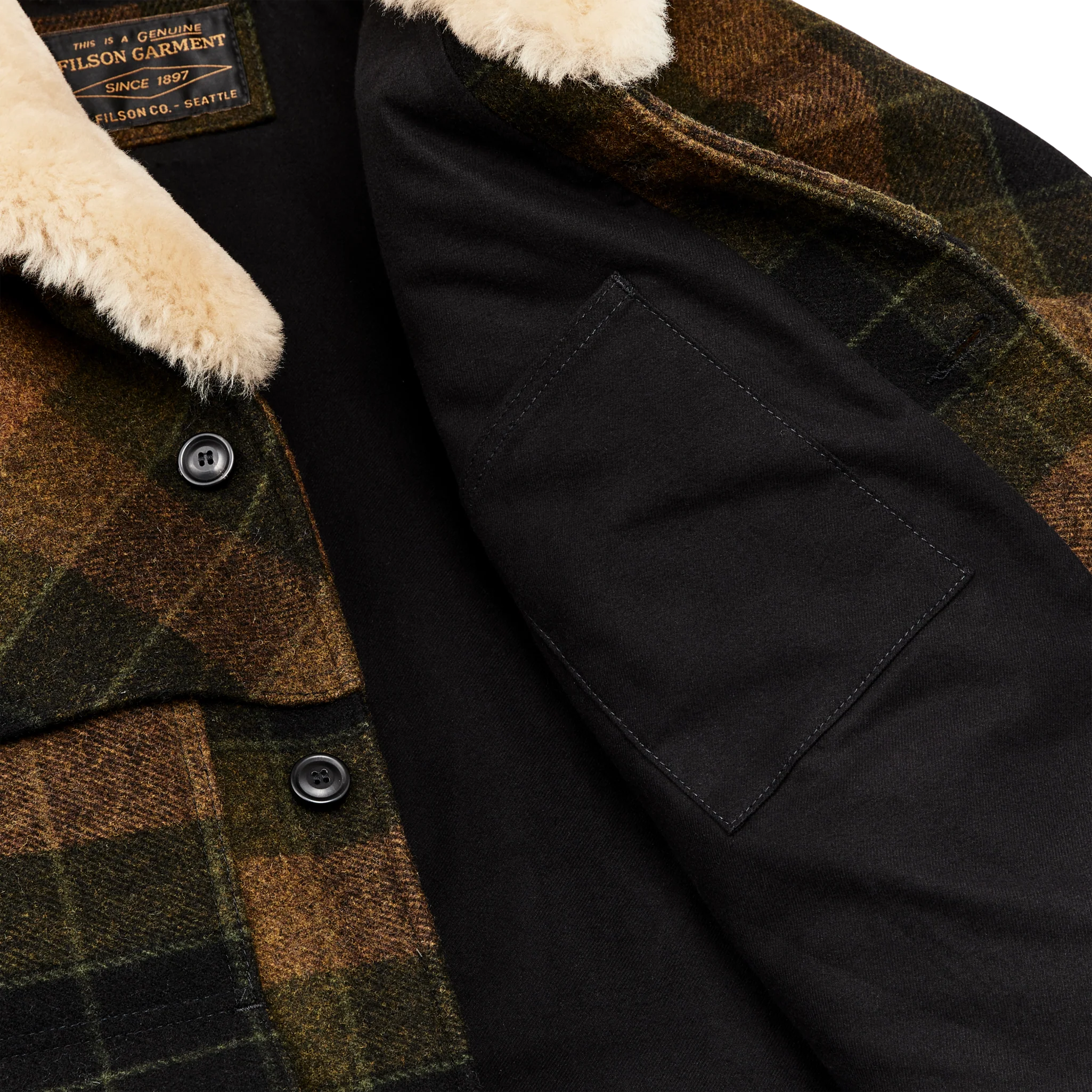 Lined Mackinaw Wool Packer Coat
