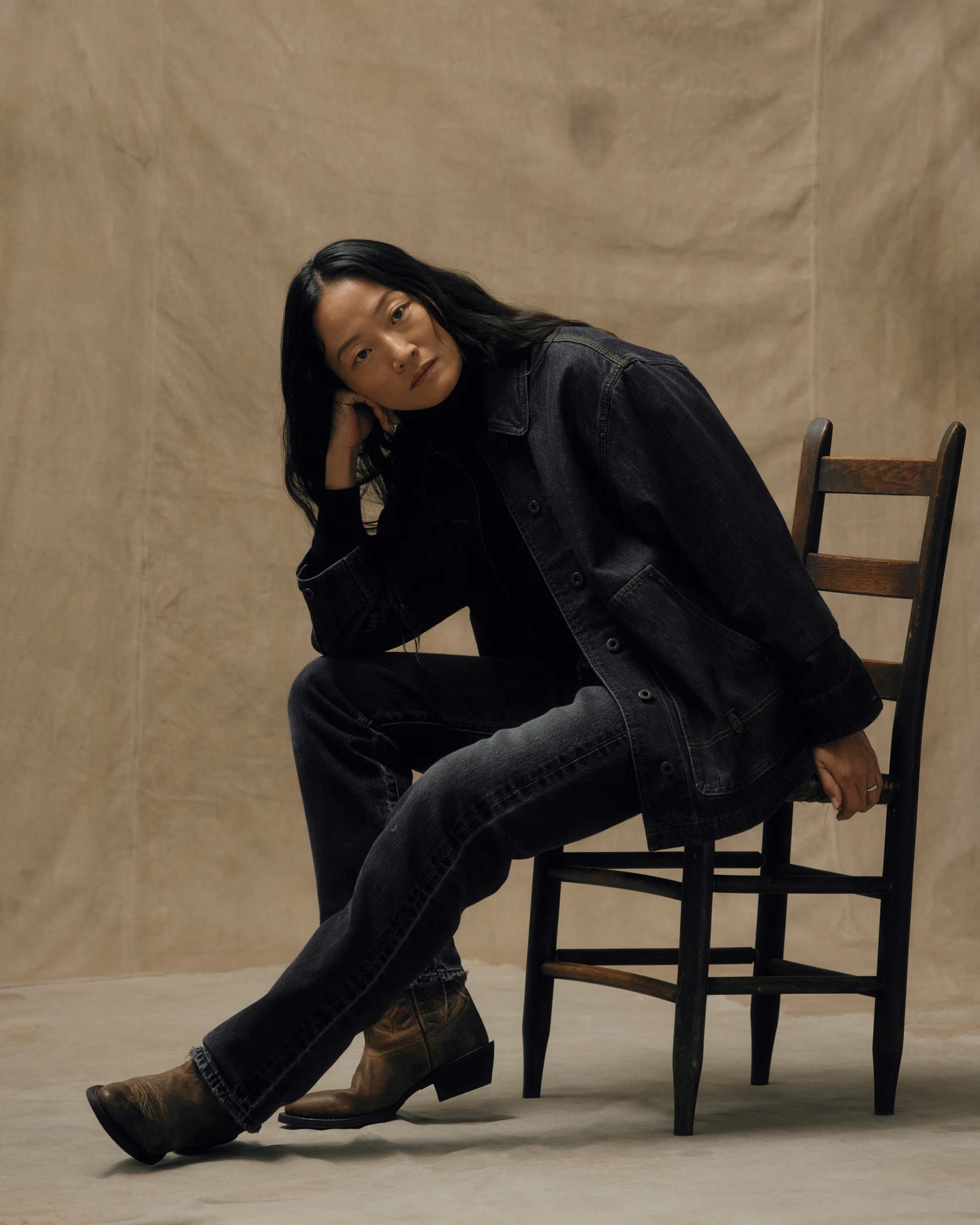 Women's Denim Barn Coat