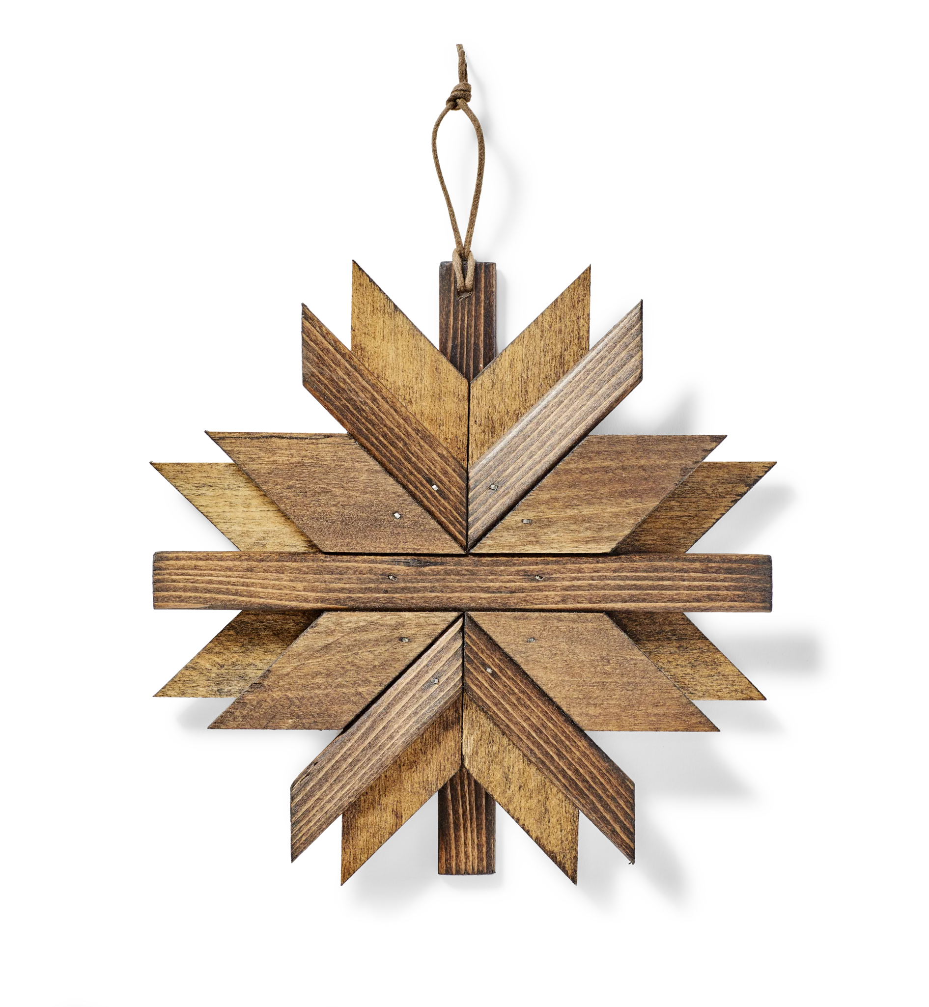 Wooden Snowflake Ornament
